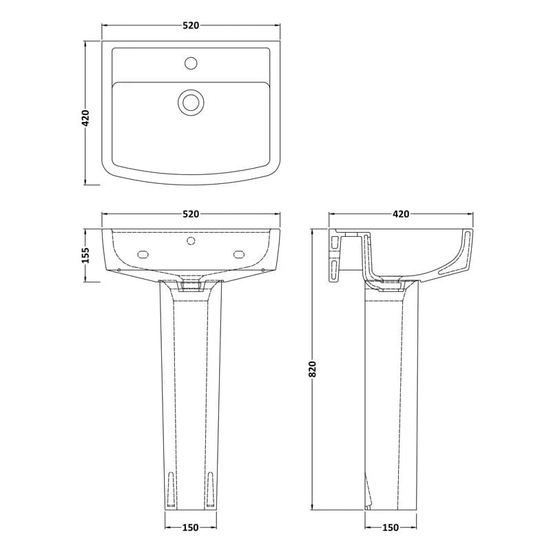 Crystalline Bliss Straight Bath Complete Bathroom Suite - Image 9