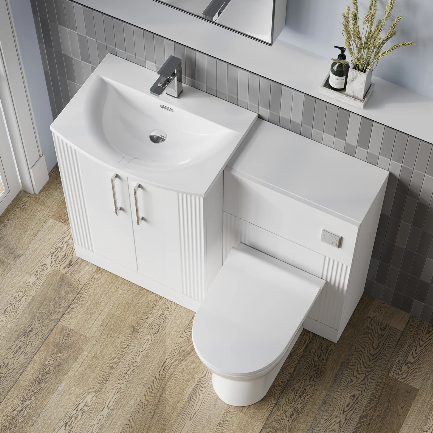 Deco Curved 1100 Combination Pack - Satin White - Image 5