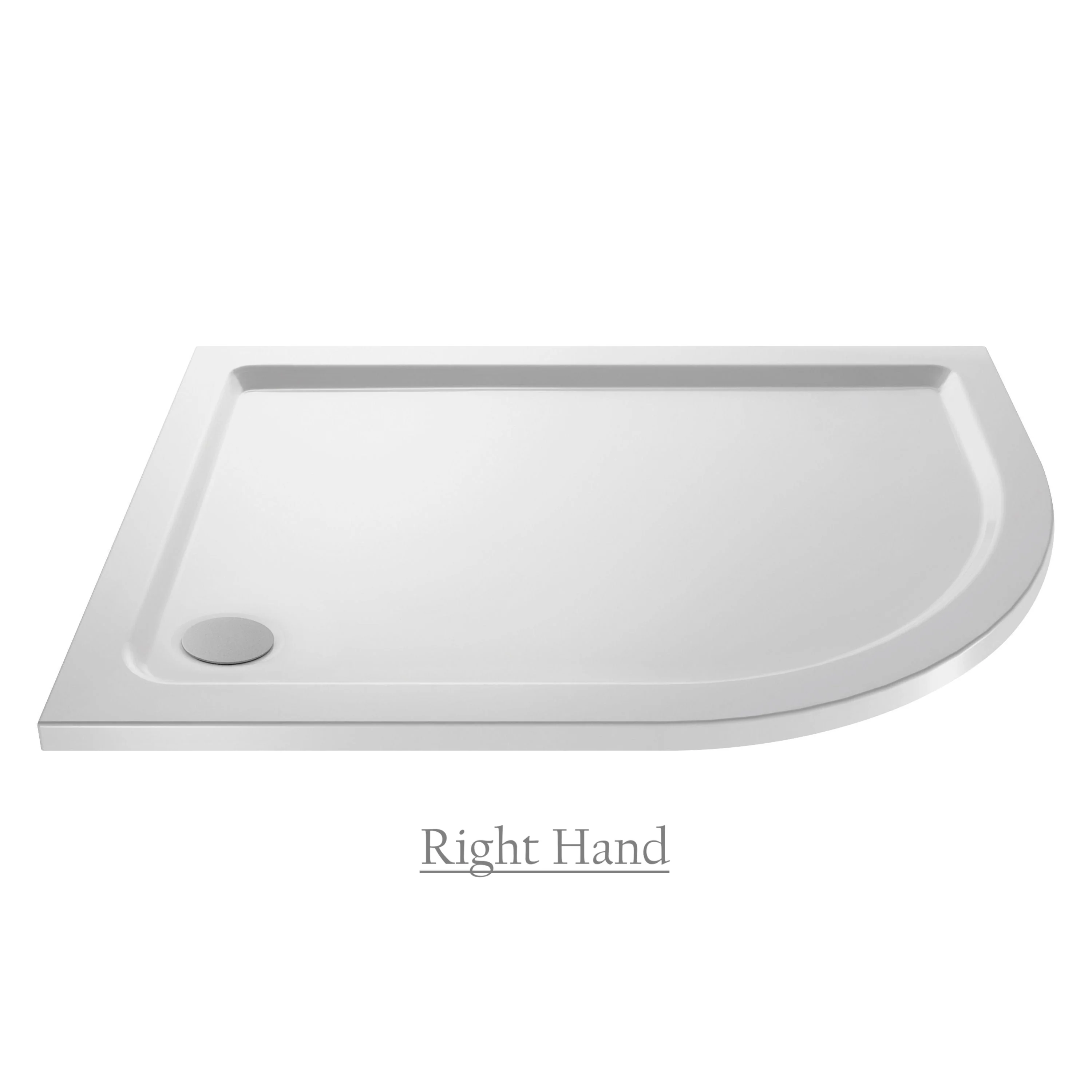 Deco Curved 600mm Satin Grey Vanity & Black Offset Quadrant Shower Enclosure Bathroom Suite - Image 7