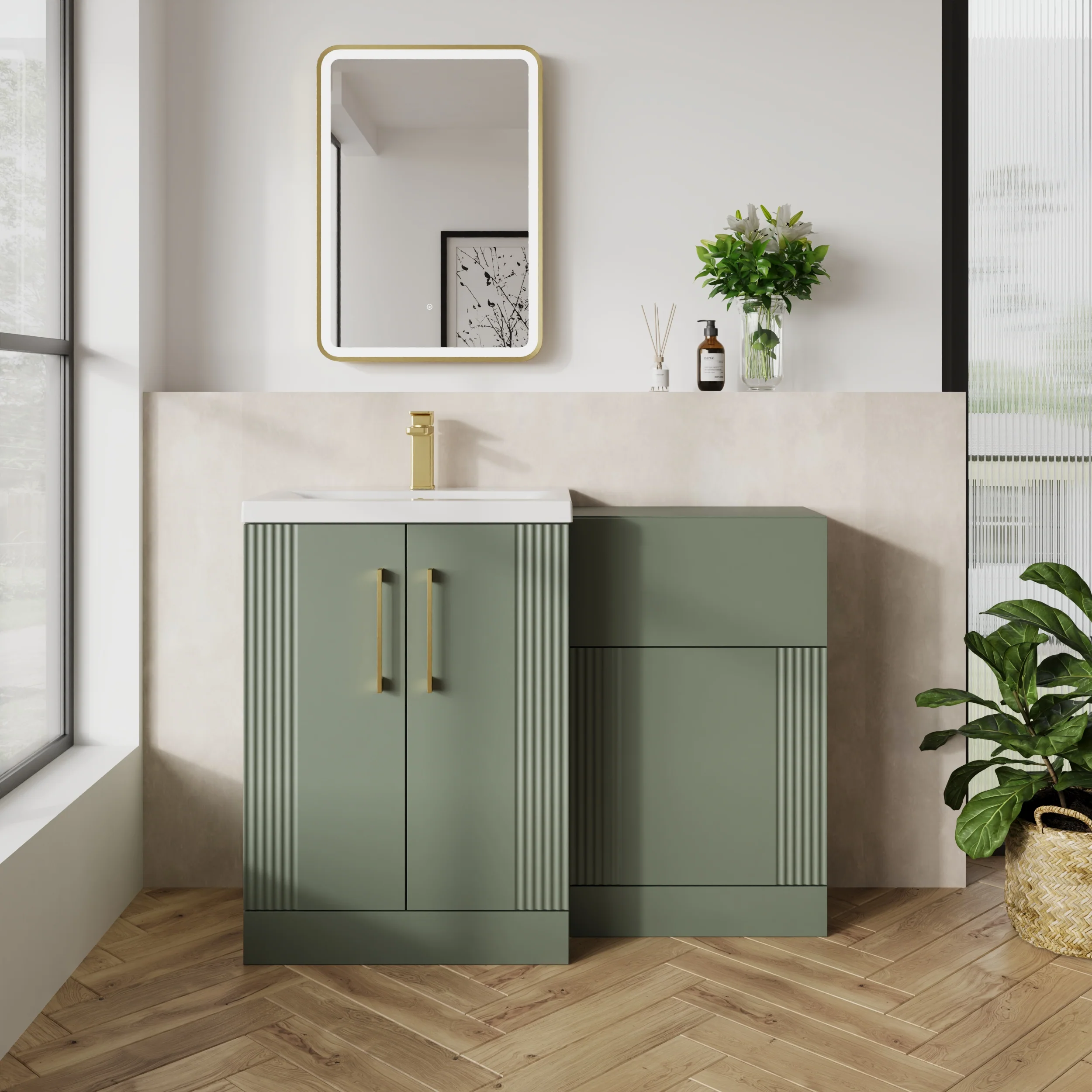 Deco Square 1000mm Combination Packs - Satin Green - Image 6