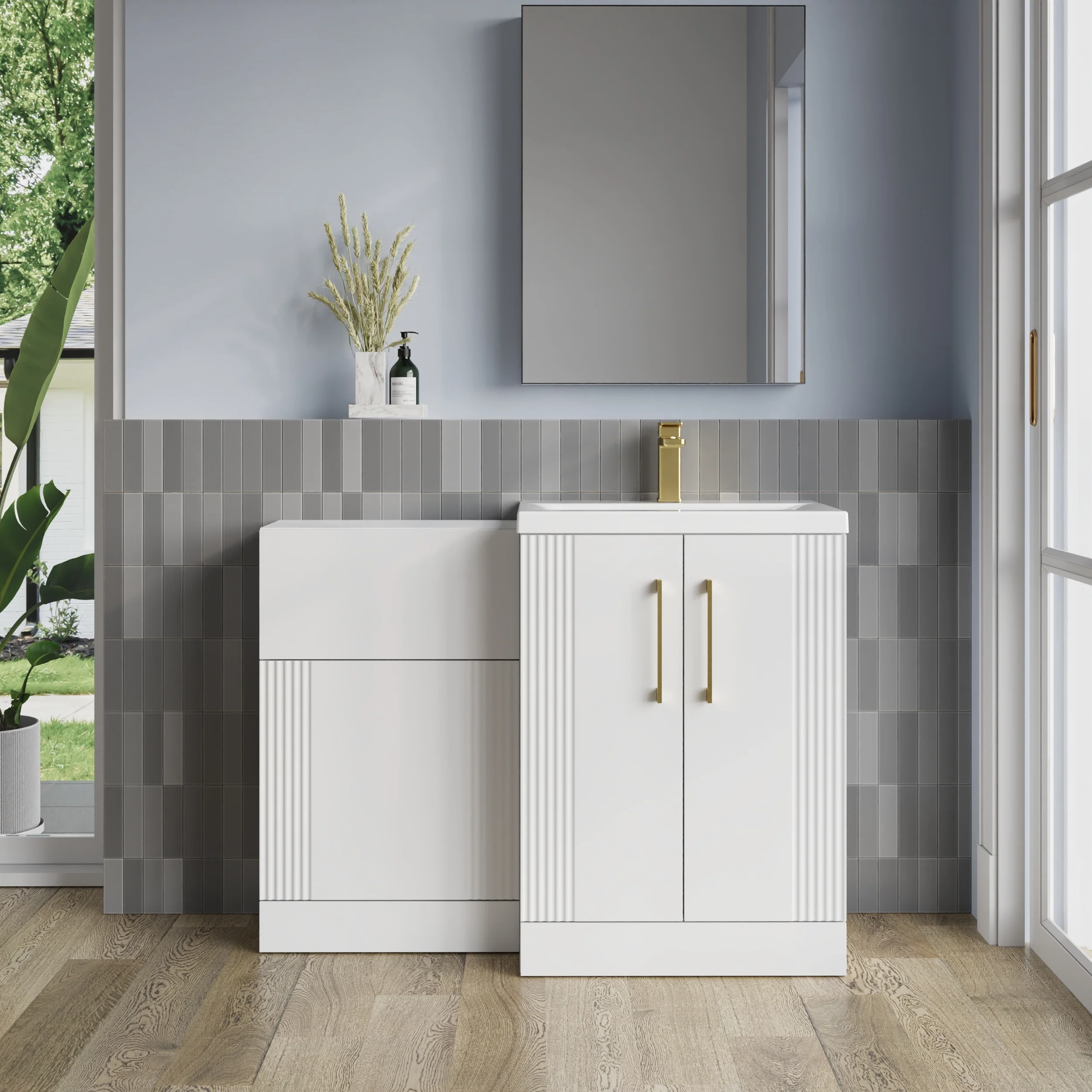 Deco Square 1100mm Combination Packs - Satin White - Image 6