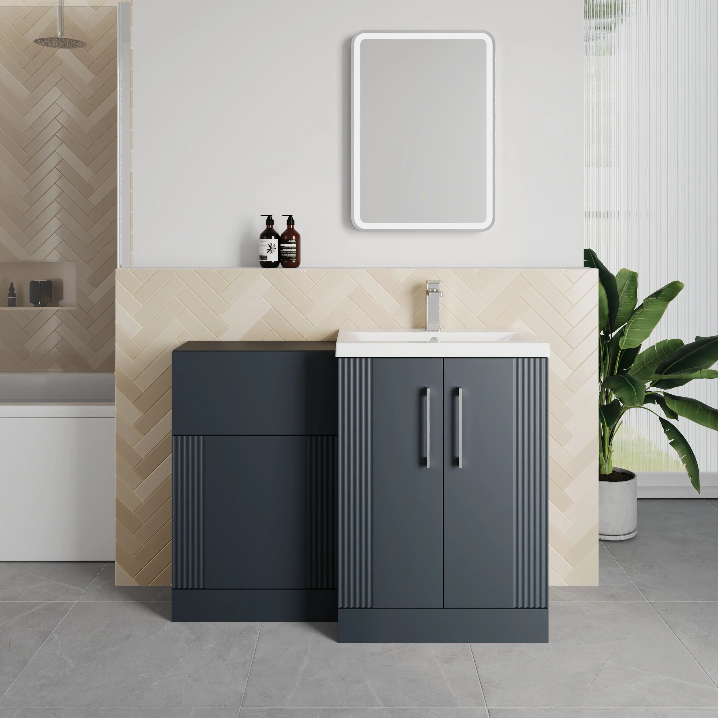 Deco Square 1100mm Combination Packs - Soft Black - Image 2