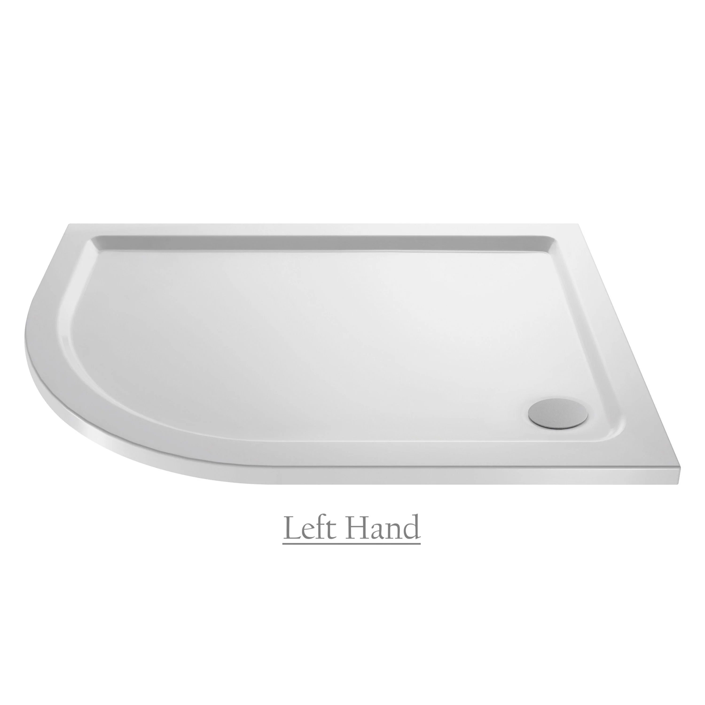 Deco Squared 600mm Satin White Vanity & Chrome Offset Quadrant Shower Enclosure Bathroom Suite - Image 6