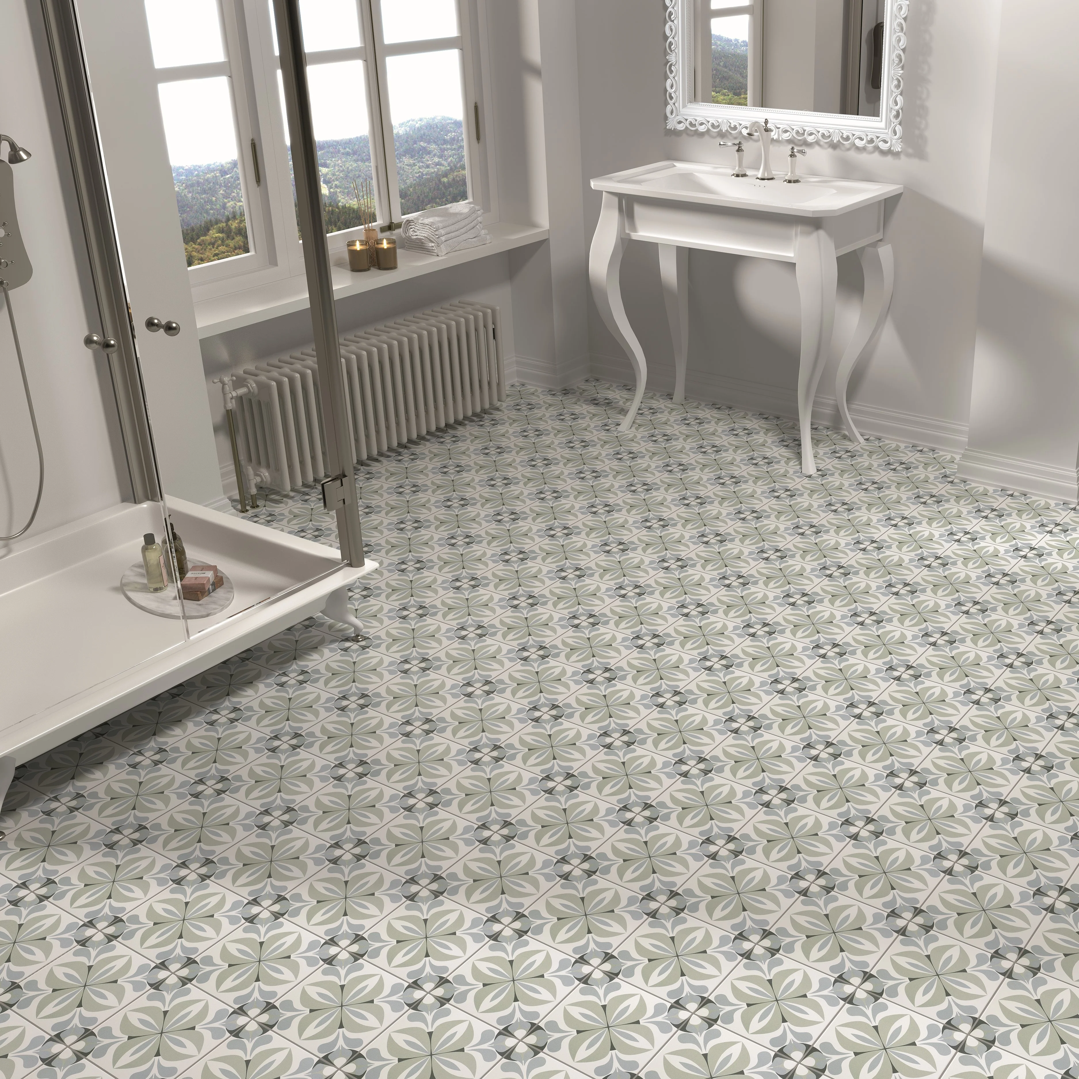 Décor French Caen Porcelain Square Tile - Image 5