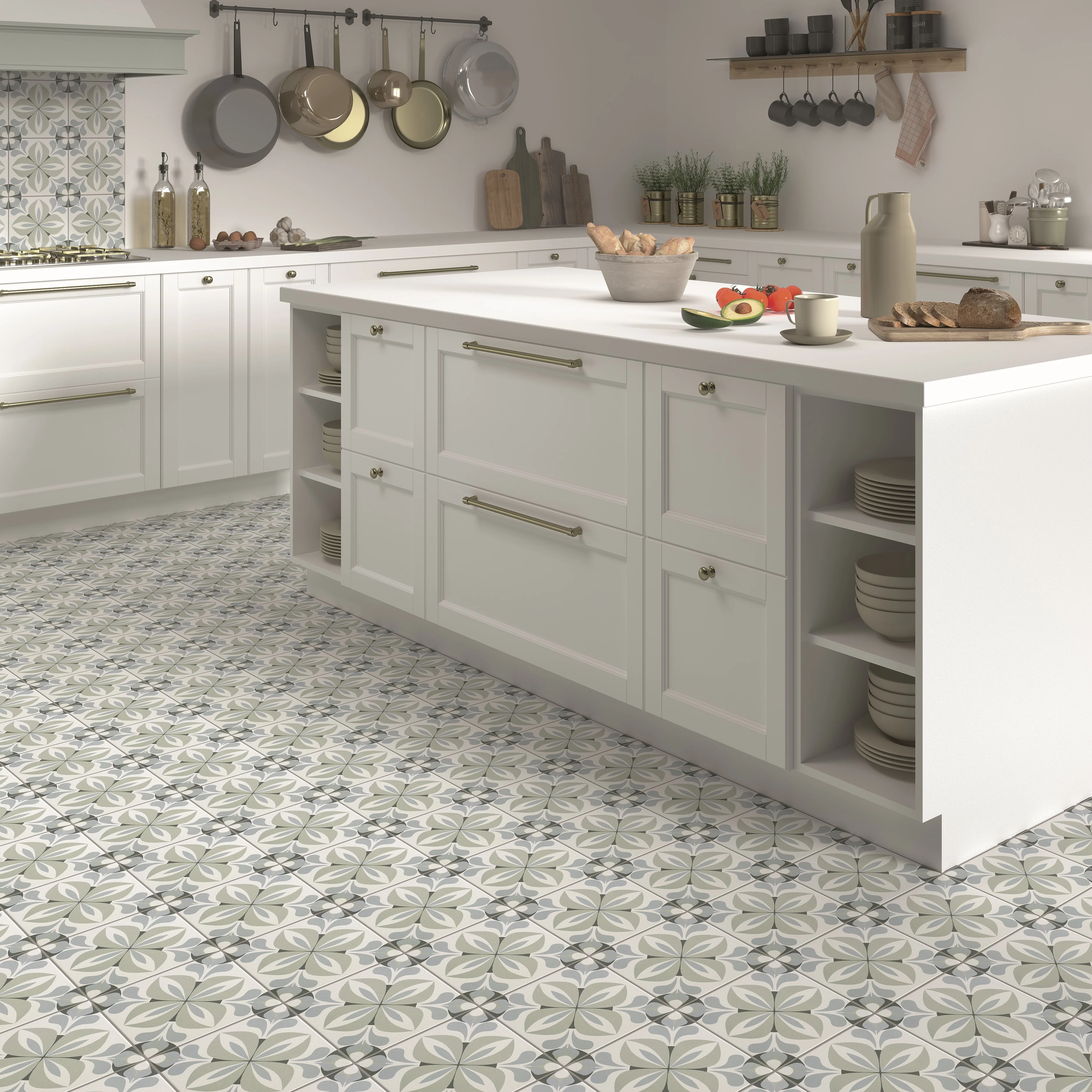 Décor French Caen Porcelain Square Tile - Image 6