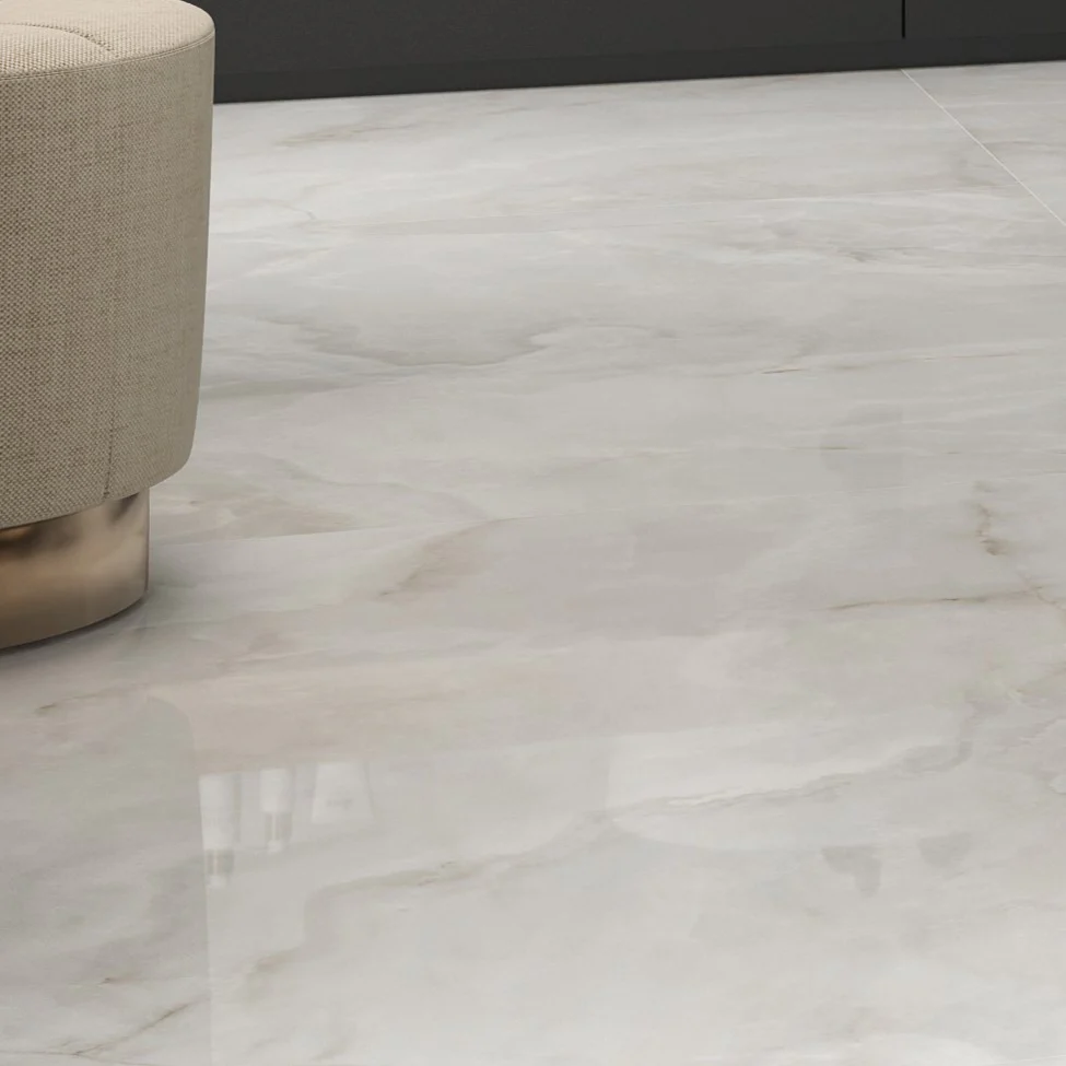 Divine White Square Porcelain Tile - Image 2