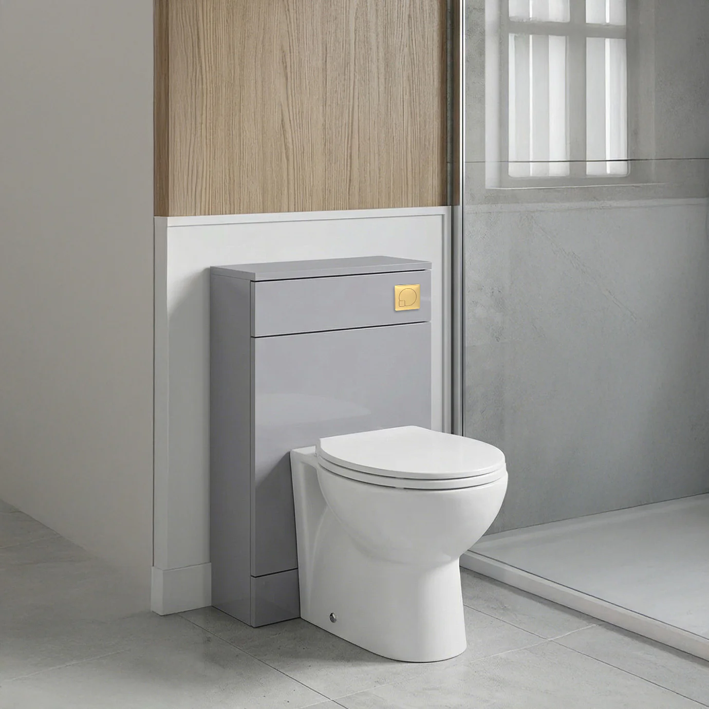 Dulin WC Combination Packs - Satin Grey - Image 3