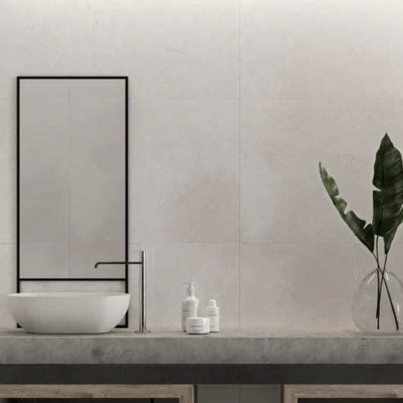 Duplina White Rectangle Porcelain Tile - Image 2