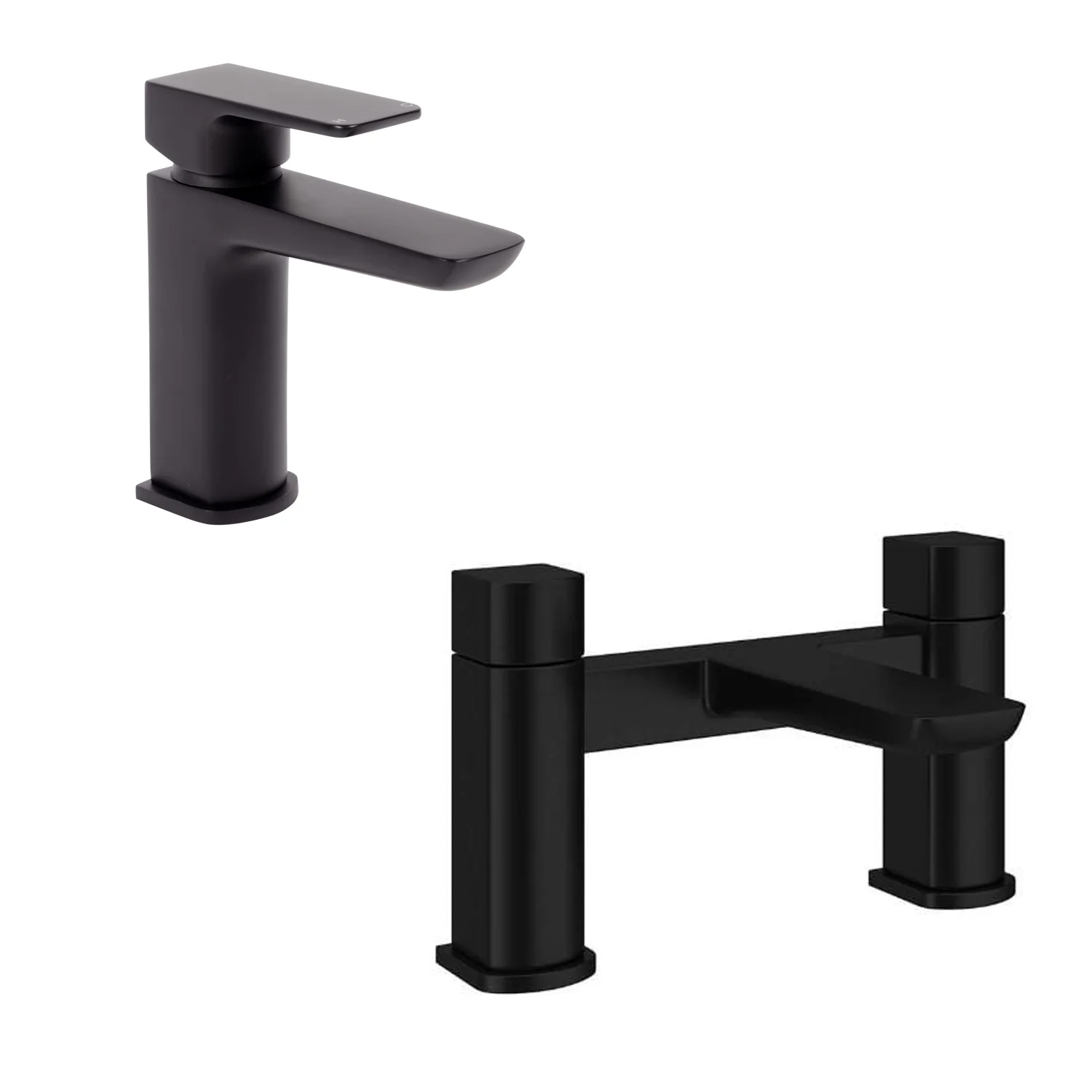 Eclipse Basin Mono and Bath Filler Tap Pack- Matt Black