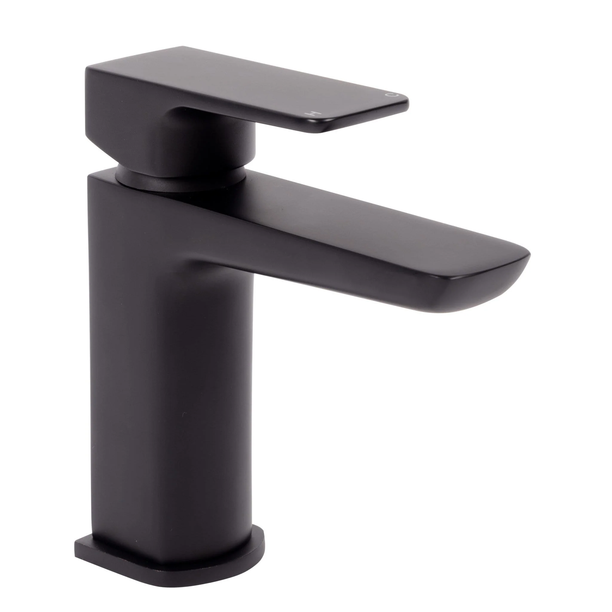 Eclipse Matt Black Basin Mono Tap with Waste