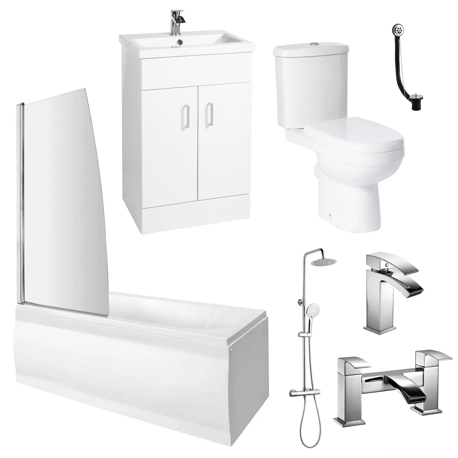 Eden Vanity Complete Shower Bathroom Suite