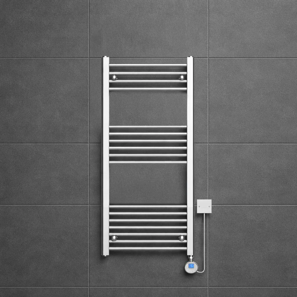 SDG Electric Straight Thermostatic Towel Rail 500 x 1000mm - 150W
