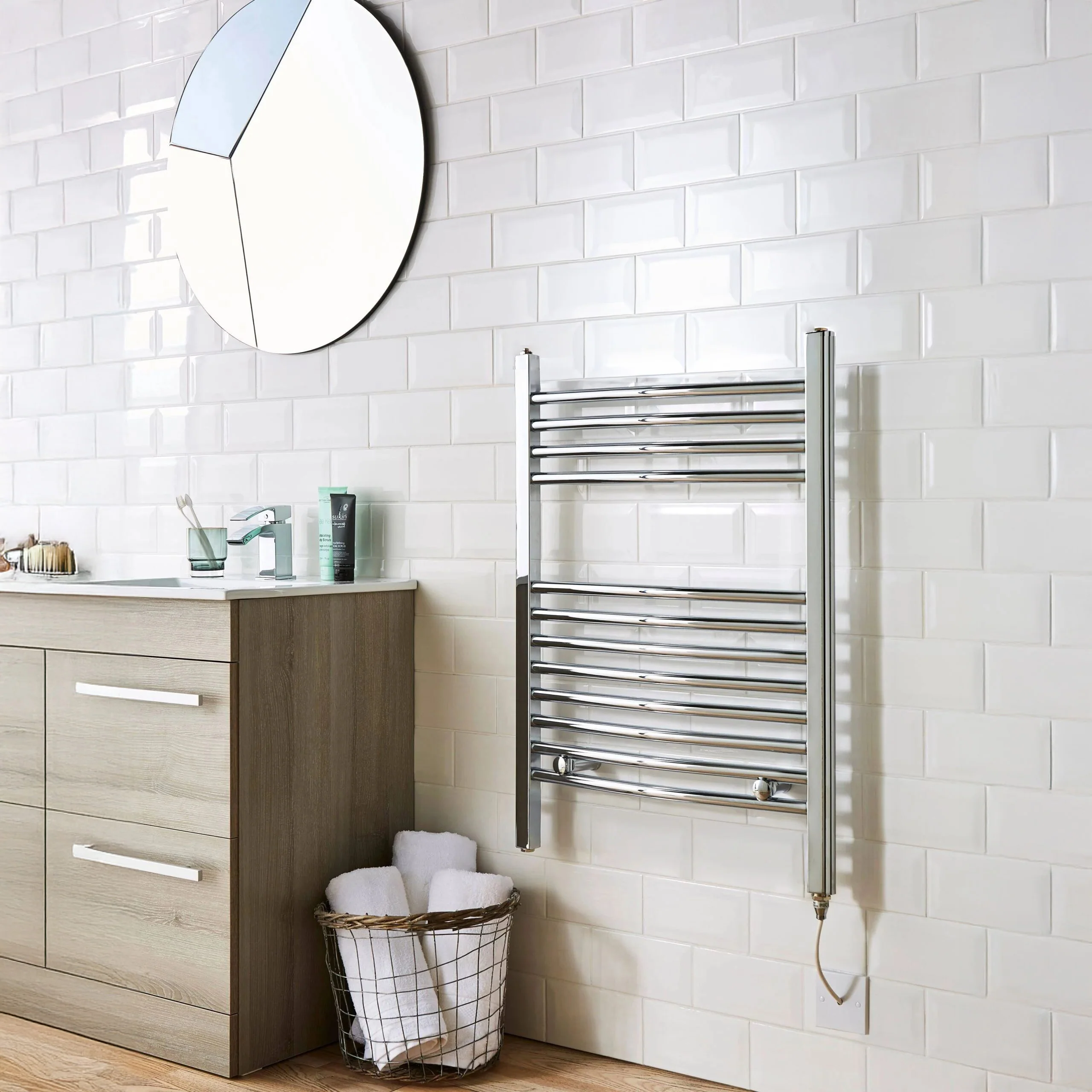 SDG Electric Straight Towel Rail Standard on/off 500 x 800mm - 150W