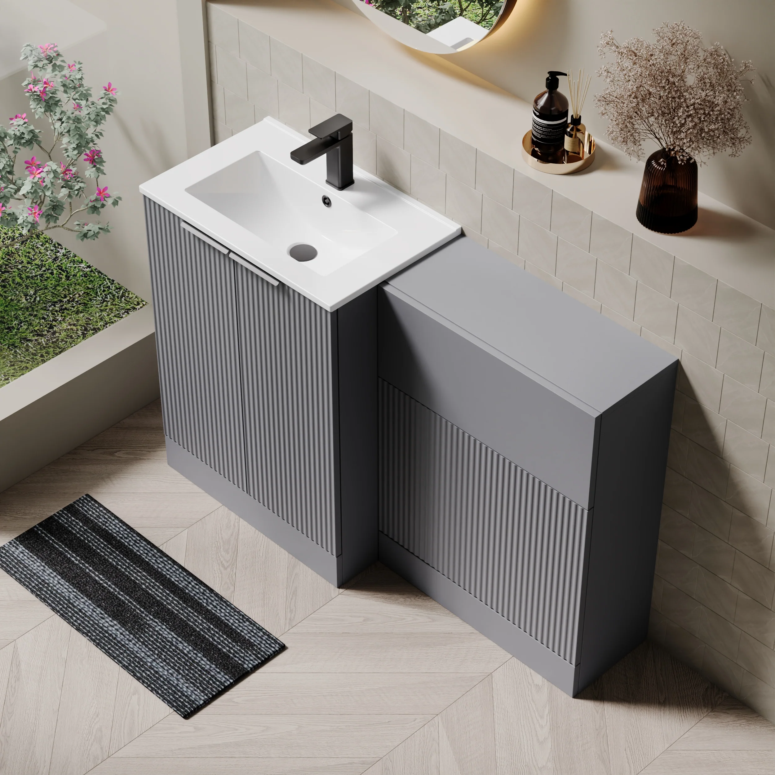 Doric Fluted Combination Packs - Satin Grey - Image 11