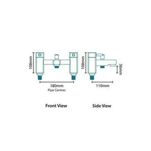 Form Bath Shower Mixer Tap - Image 2