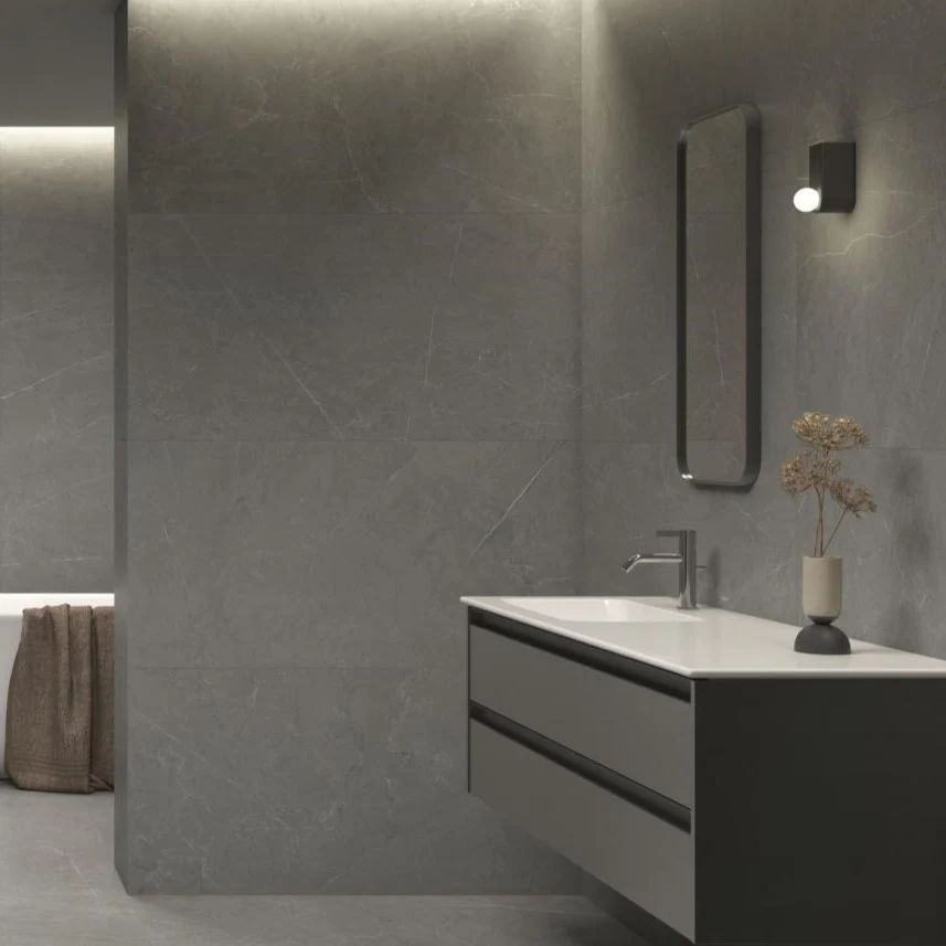 Glebe Polished Gris Rectangular Tile - Image 3