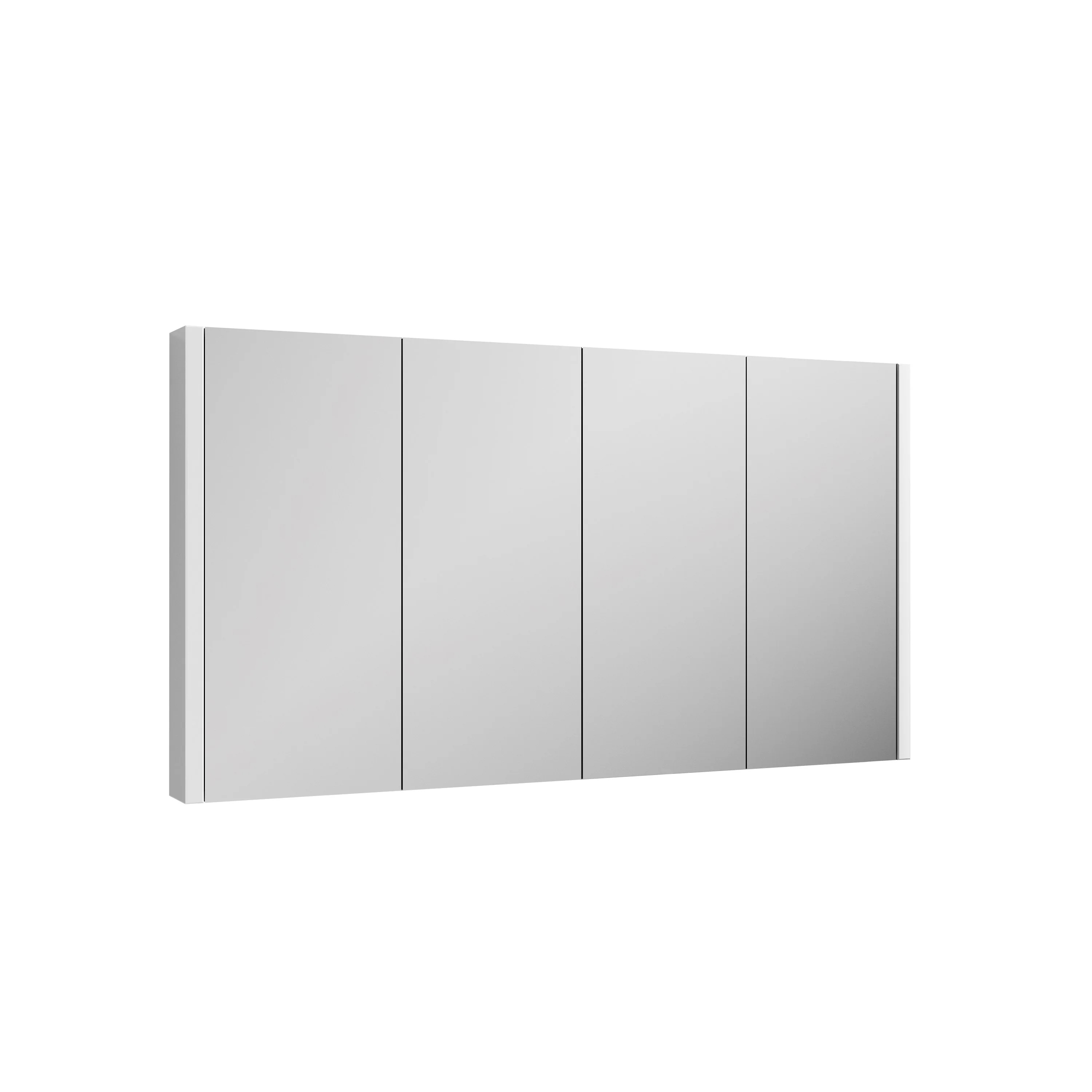 Nova Gloss White 1200mm 4 Door Mirror Cabinet - Image 3