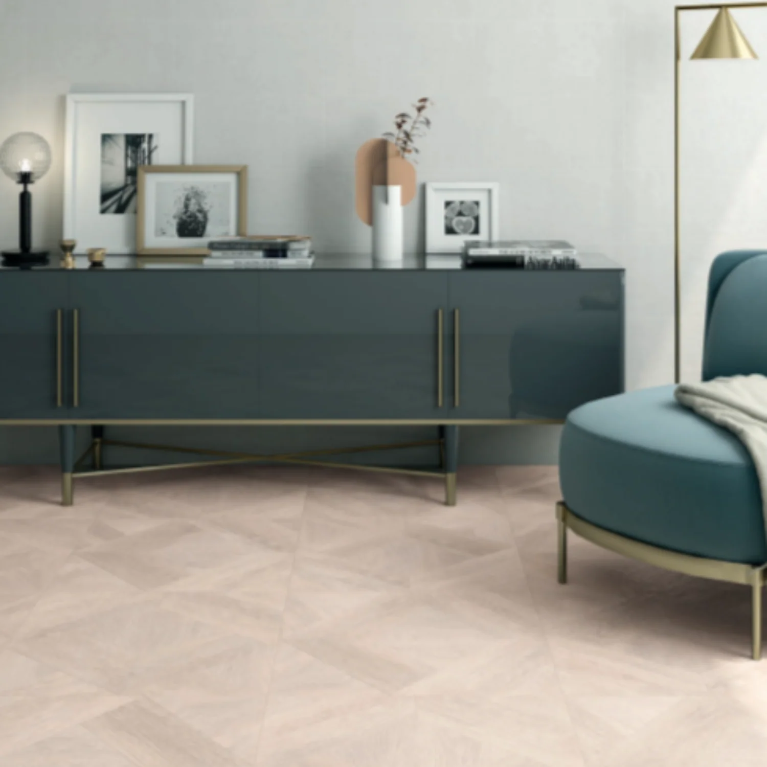 Greta Bone Square Porcelain Tile - Image 2
