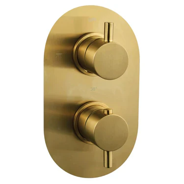 Hadley L Shape Shower Bathroom Suite - Brushed Brass - 1500 - Image 14
