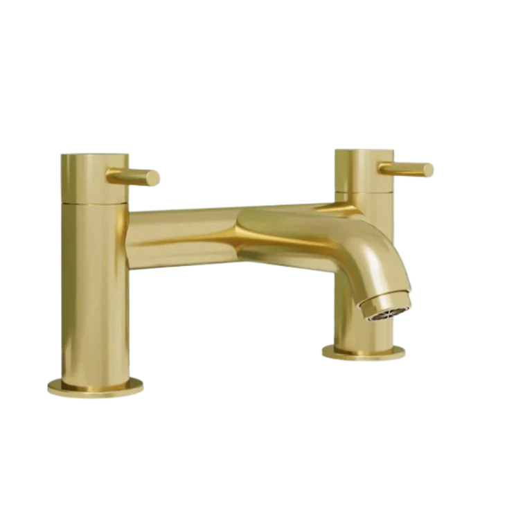 Hadley L Shape Shower Bathroom Suite - Brushed Brass - 1700 - Image 15