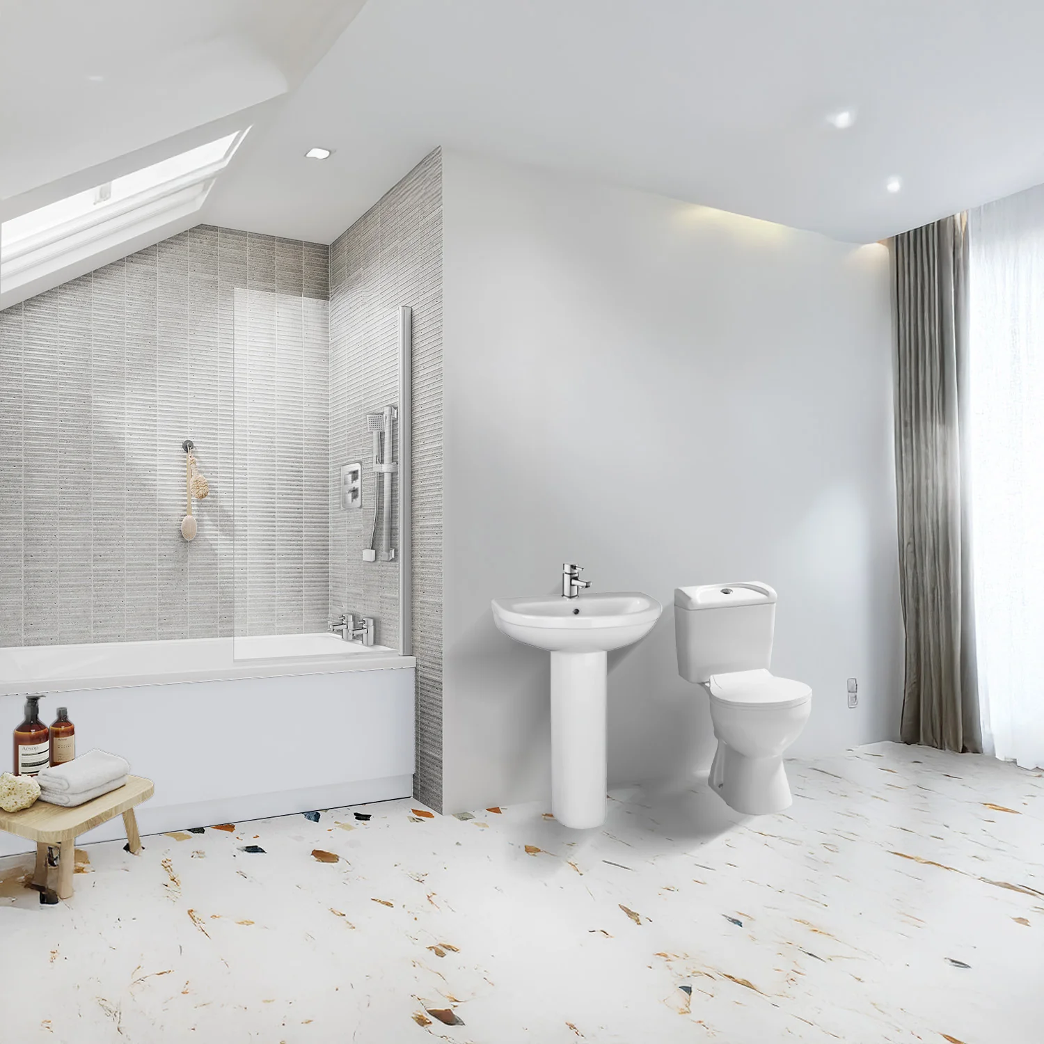 Holborn Shower Bathroom Suite - 1800 x 800