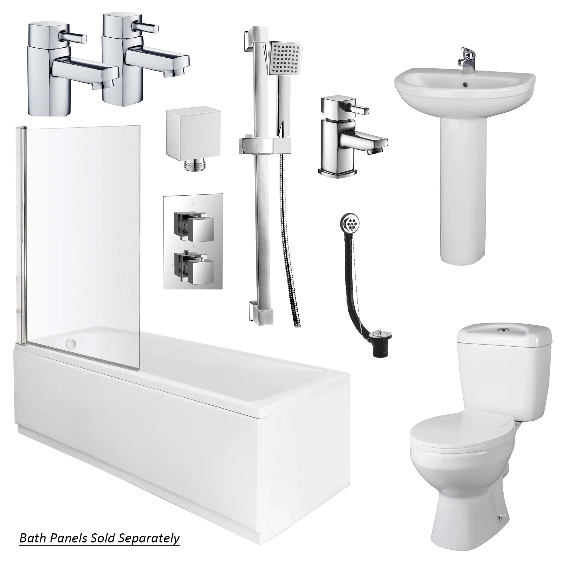 Holborn Shower Bathroom Suite - 1800 x 800 - Image 2