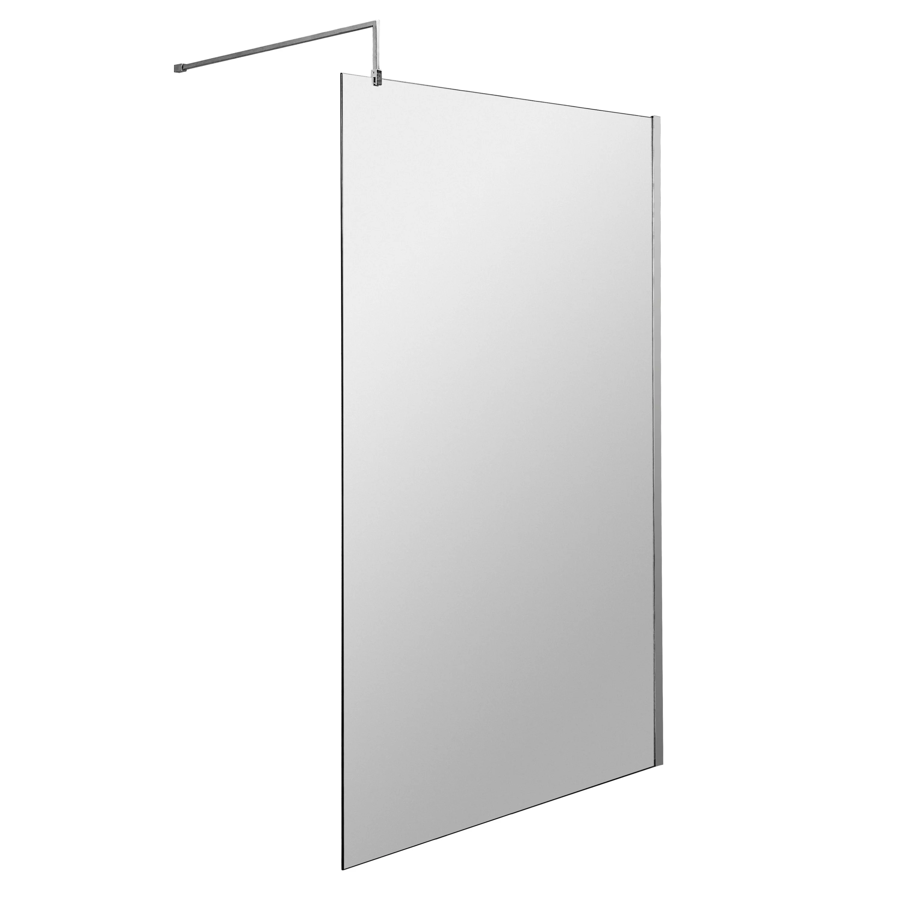 Hudson Reed 1000mm Wetroom Screen & Support Bar - Polished Chrome