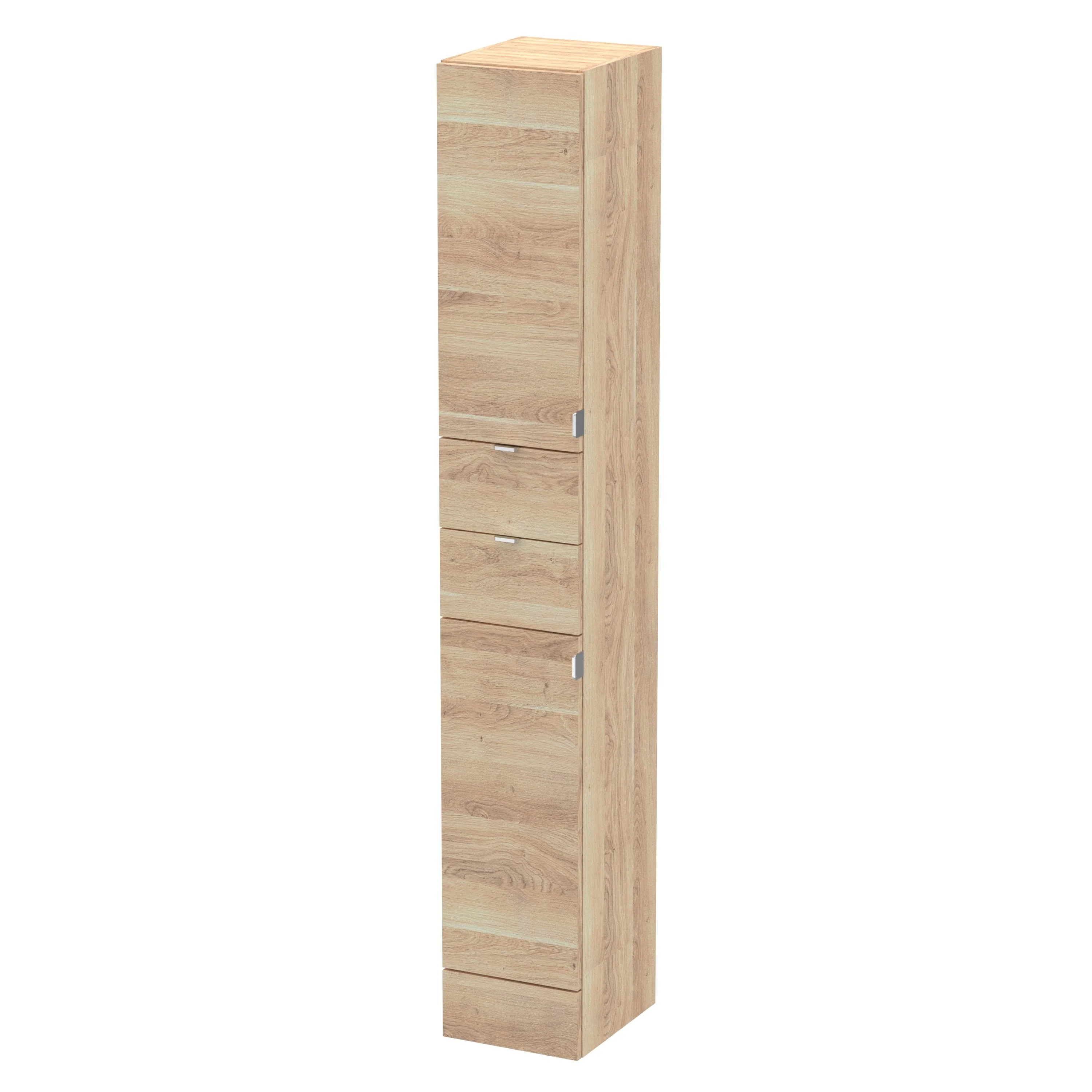 Hudson Reed 300mm Tall Unit - Bleached Oak