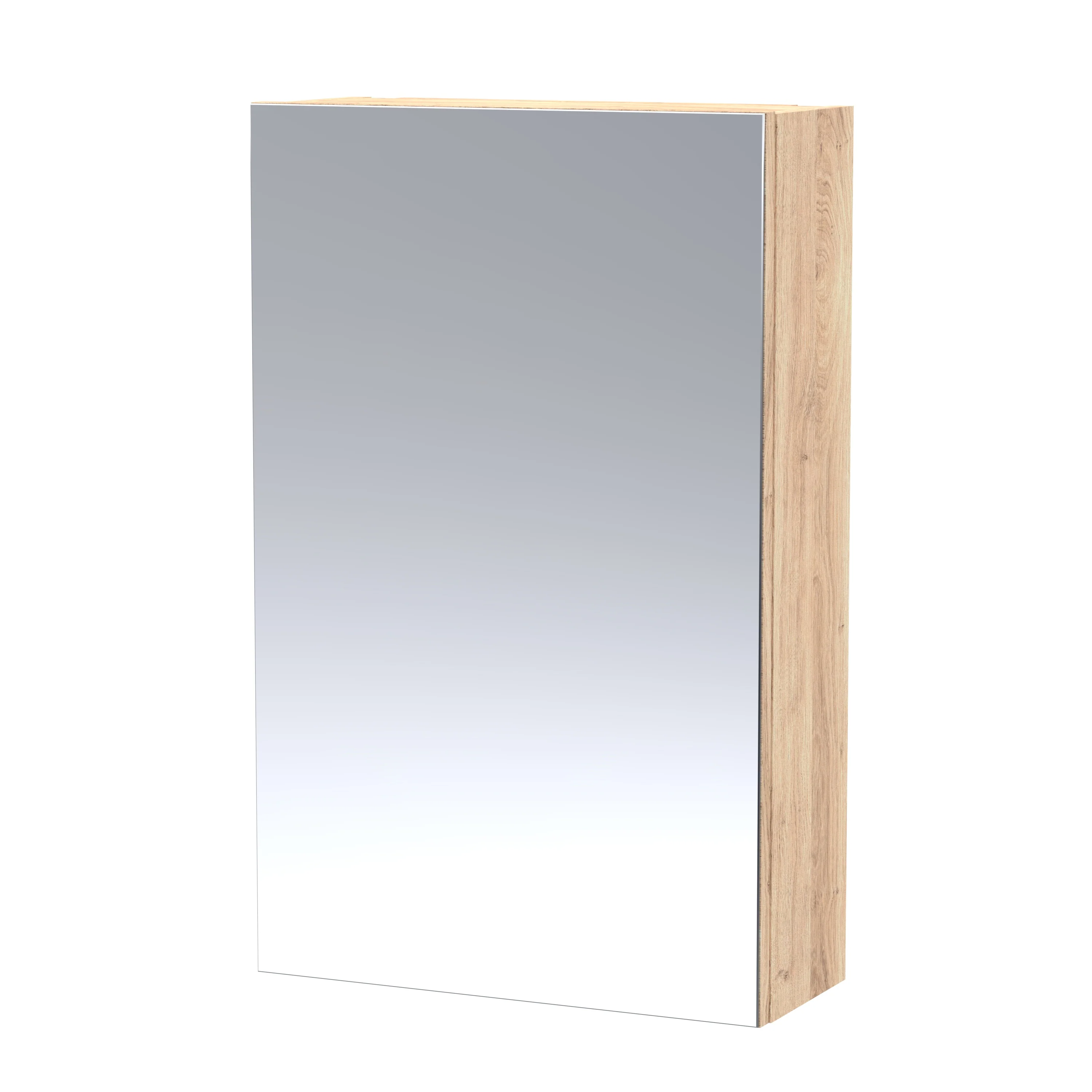 Hudson Reed 450mm Mirror Cabinet - Bleached Oak
