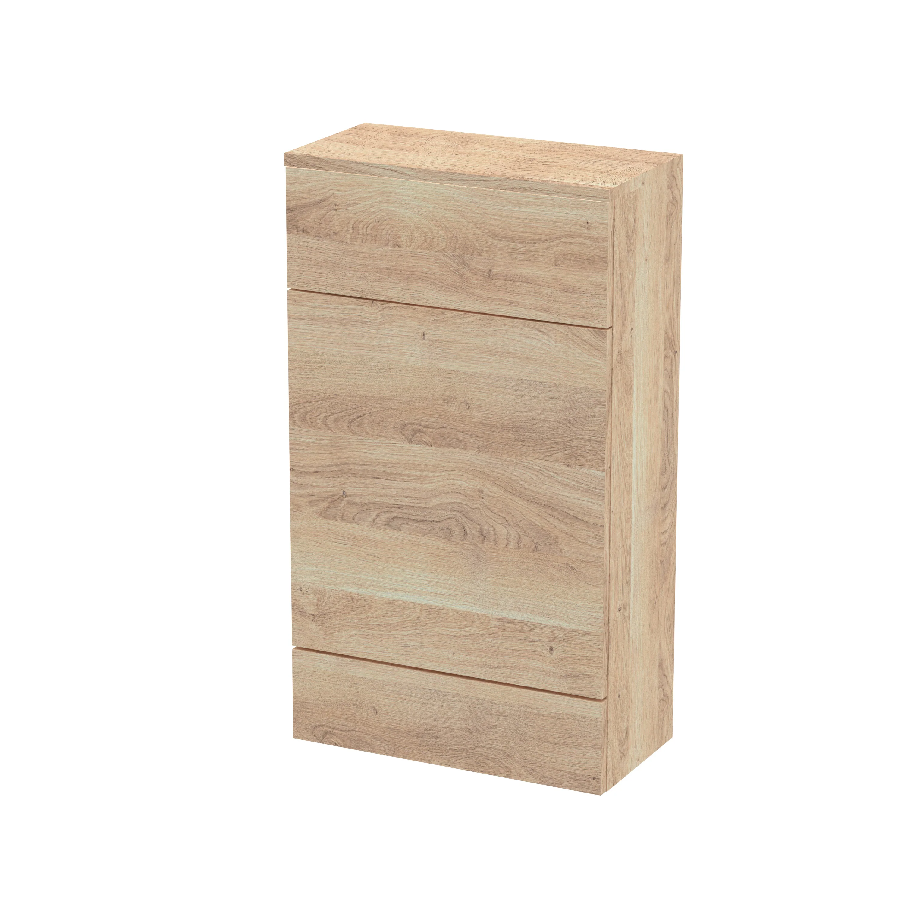 Hudson Reed Fusion WC Unit & Top 500mm  - Bleached Oak (Compact)