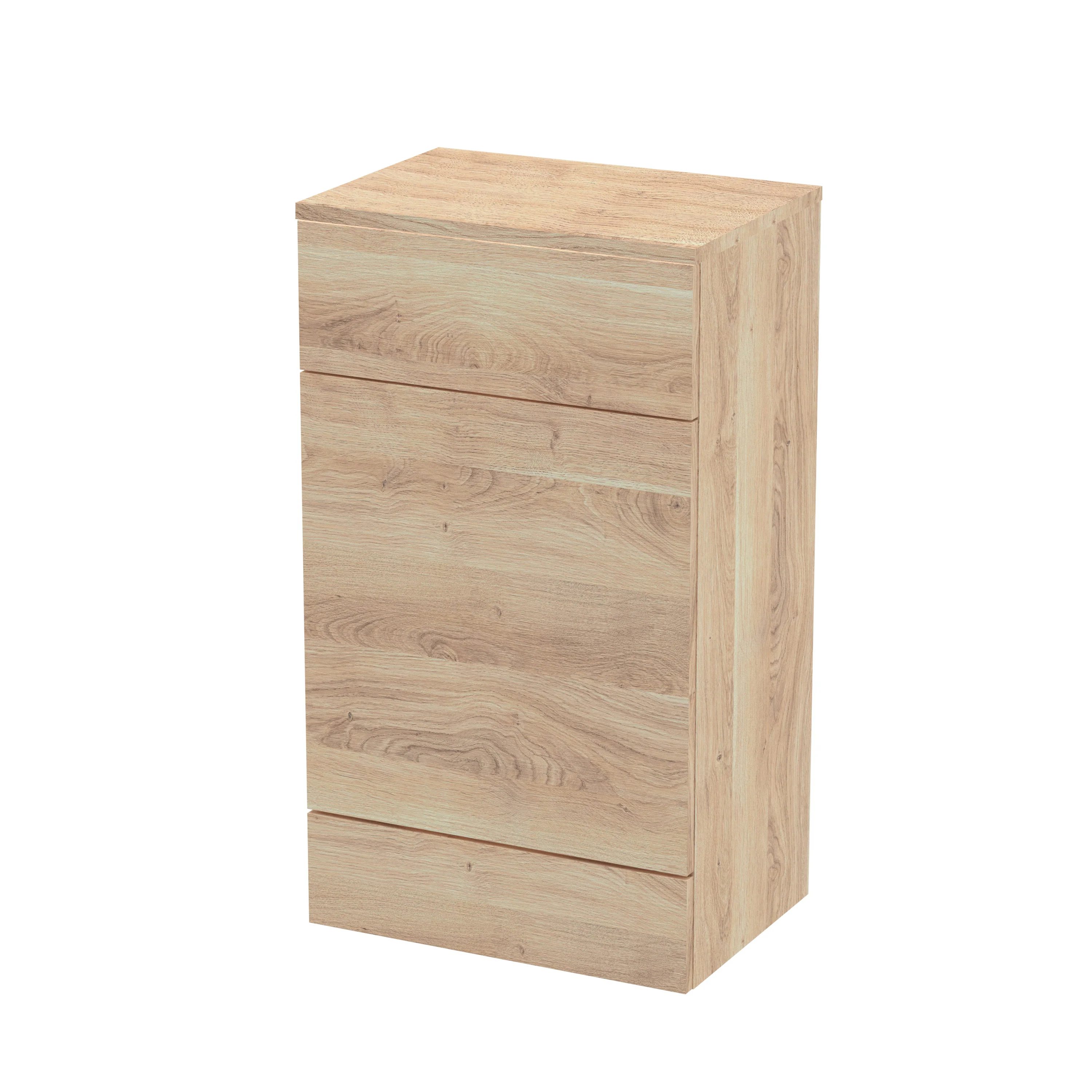 Hudson Reed Fusion WC Unit & Top 500mm  - Bleached Oak