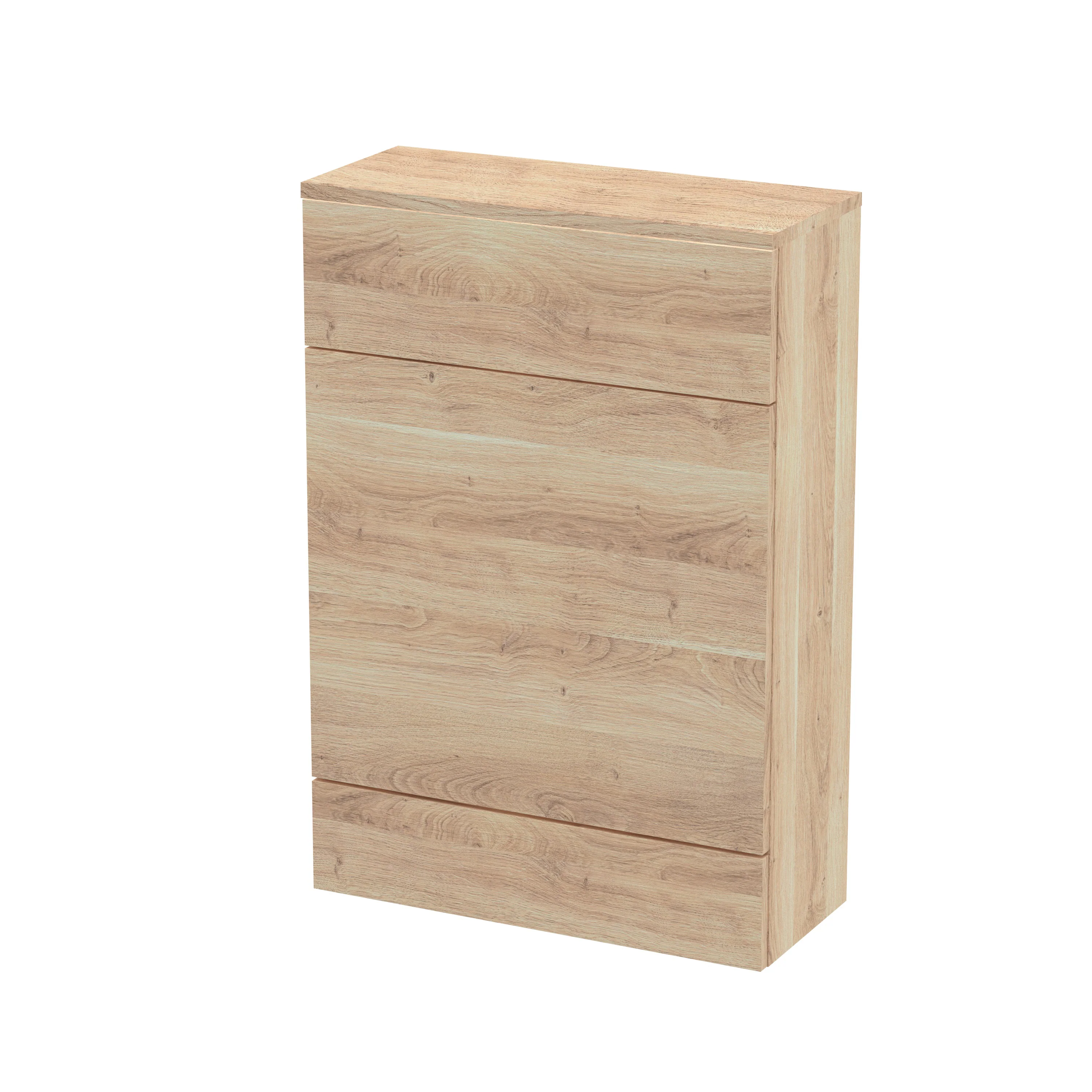 Hudson Reed Fusion WC Unit & Top 600mm  - Bleached Oak (Compact)