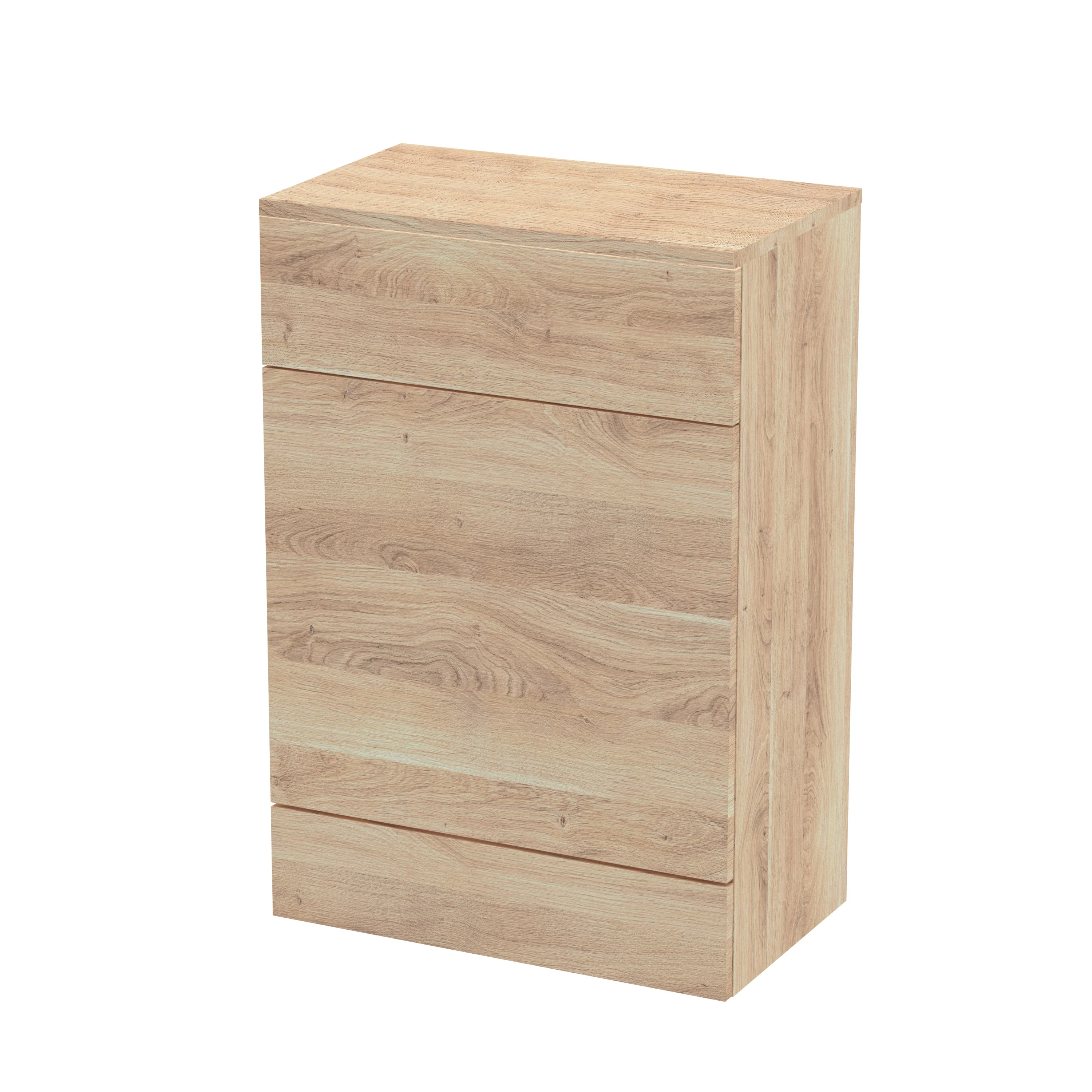 Hudson Reed Fusion WC Unit & Top 600mm  - Bleached Oak