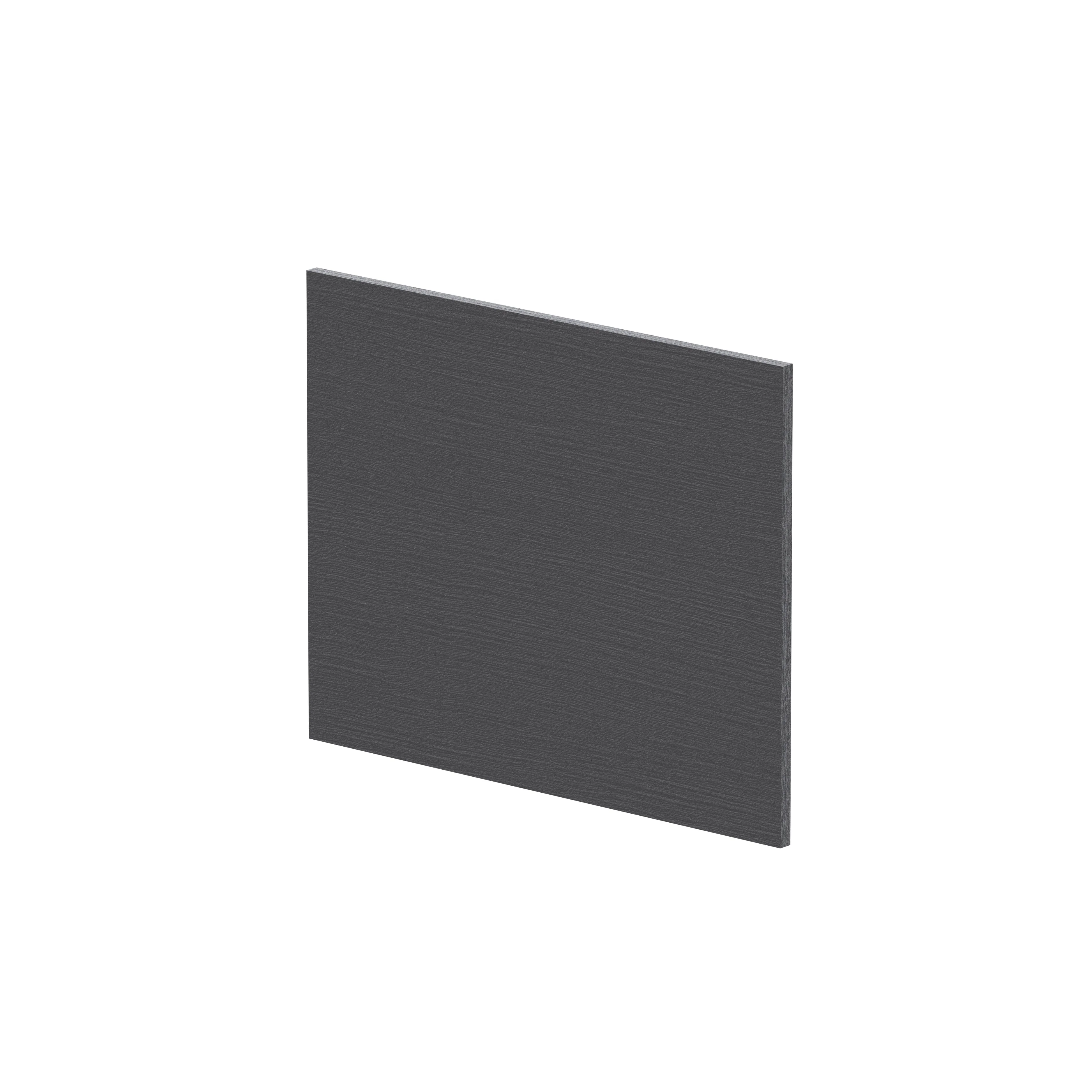 Hudson Reed 700mm Shower Bath End Panel - Graphite Grey