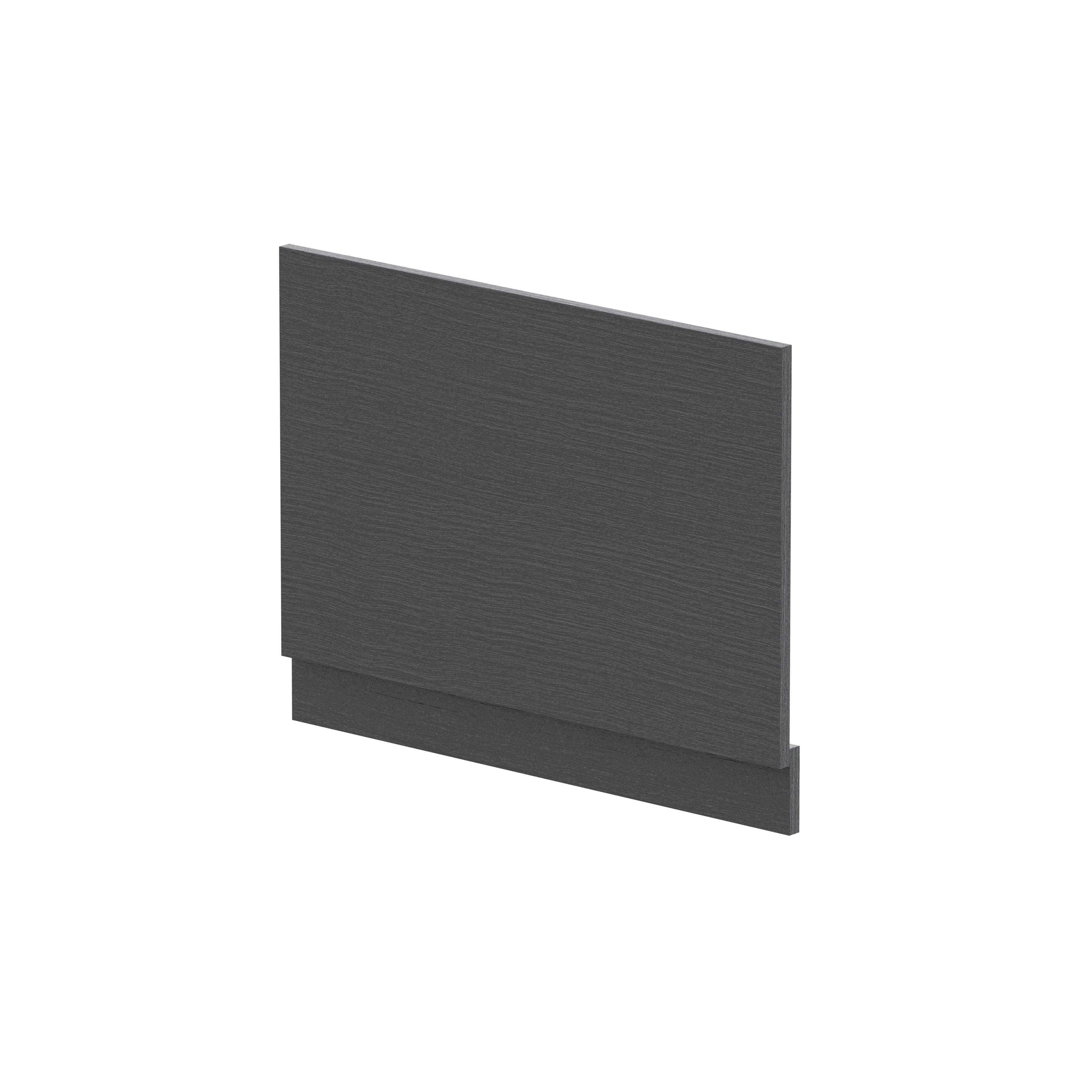 Hudson Reed 750mm Bath End Panel & Plinth - Graphite Grey