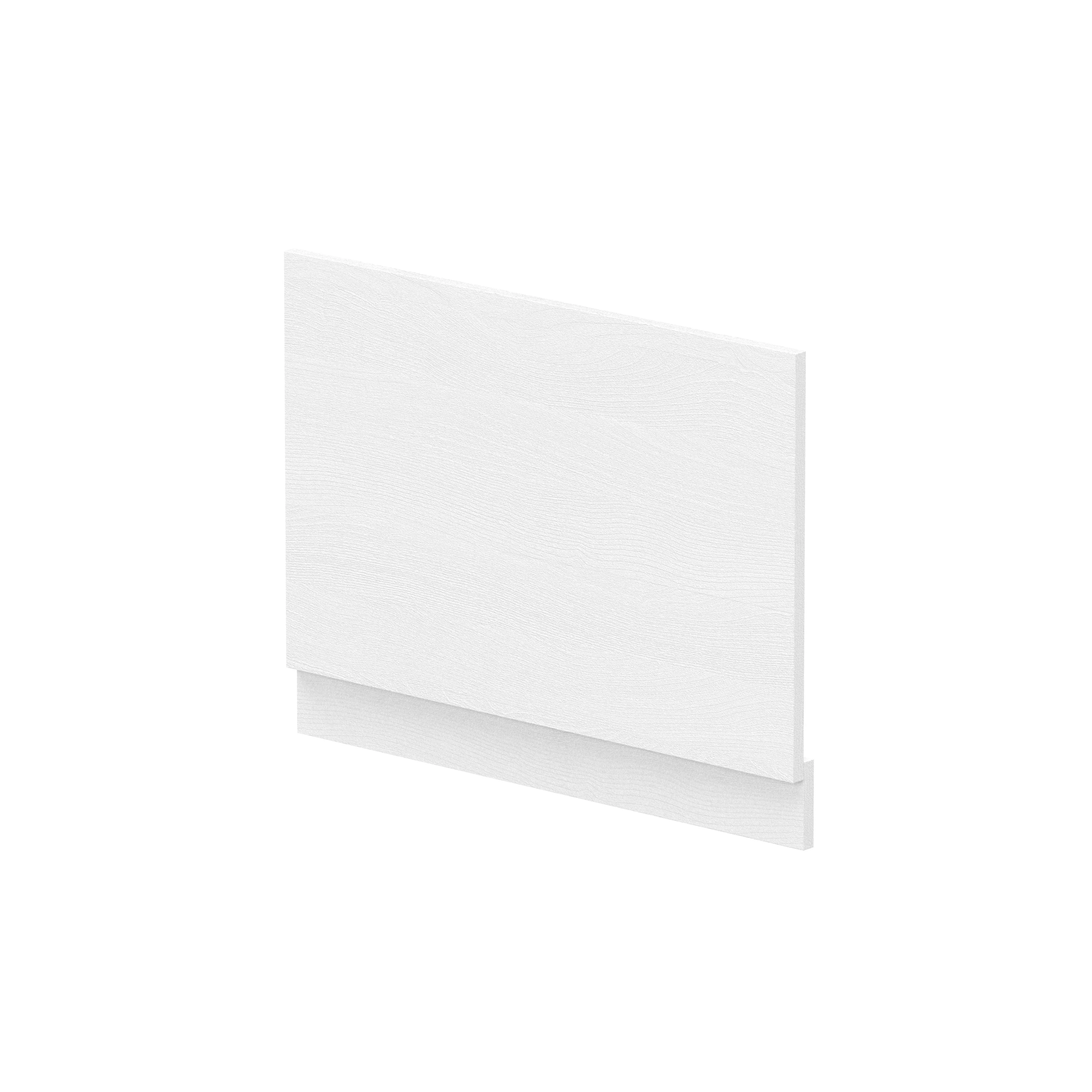 Hudson Reed 750mm Bath End Panel & Plinth - White Ash