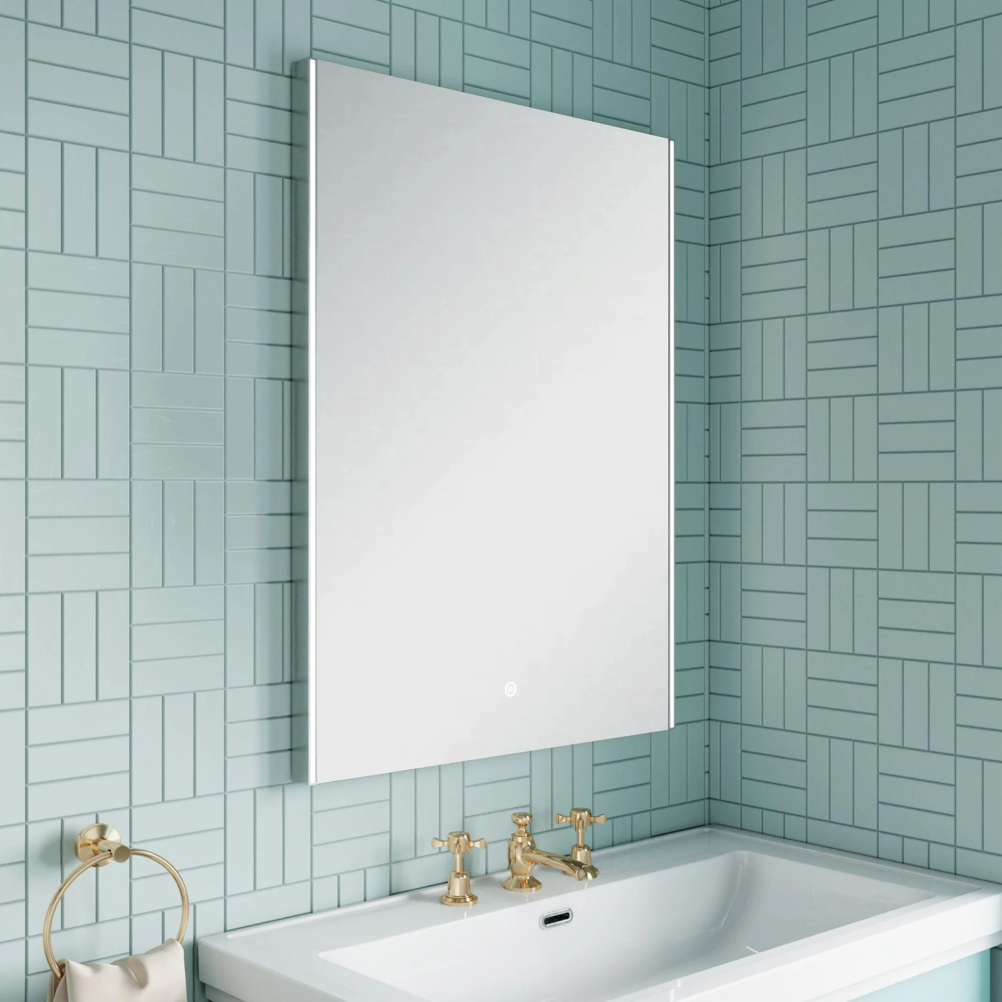 Hudson Reed 800 x 600 Ambient Touch Sensor Mirror - Glass - Image 3