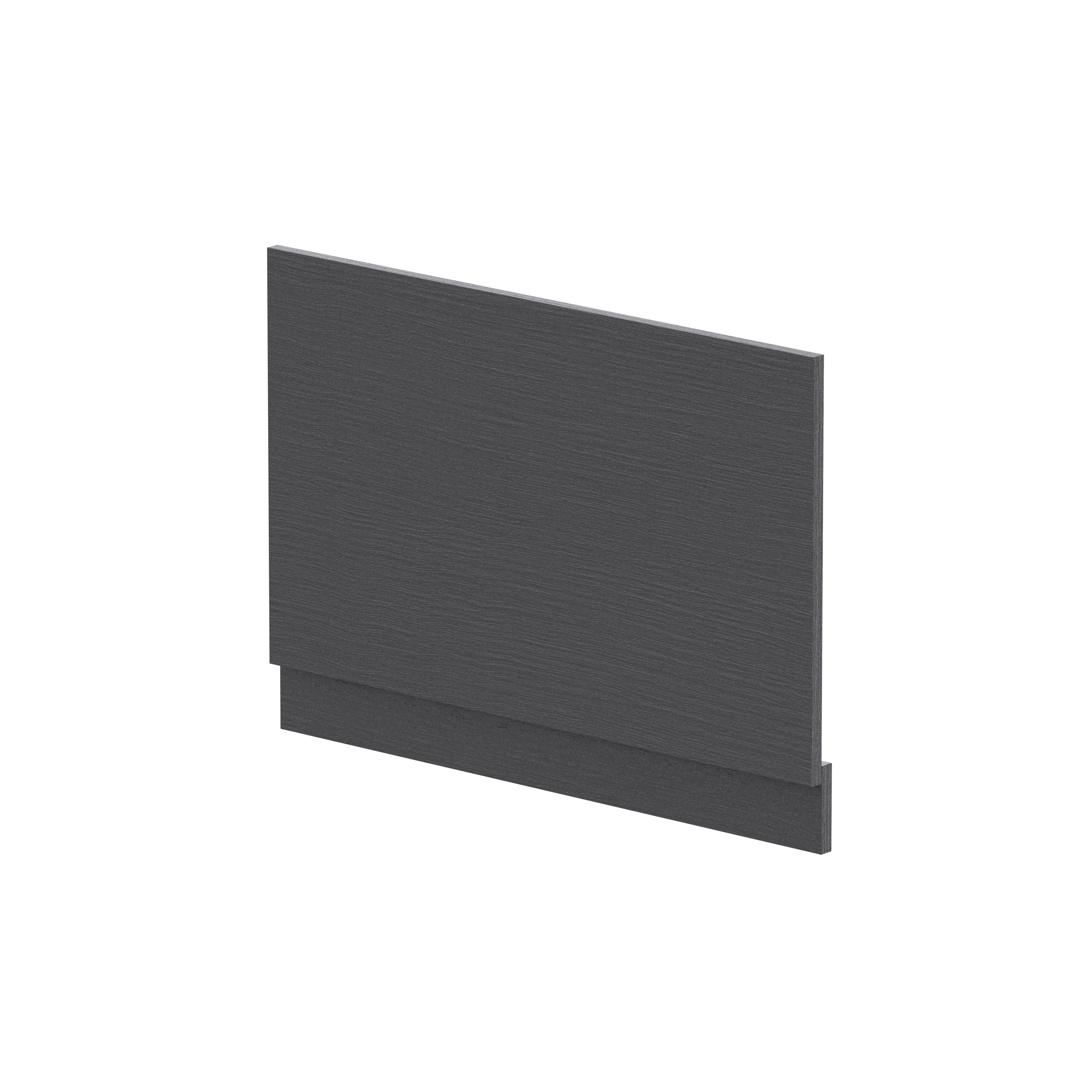 Hudson Reed 800mm Bath End Panel - Graphite Grey