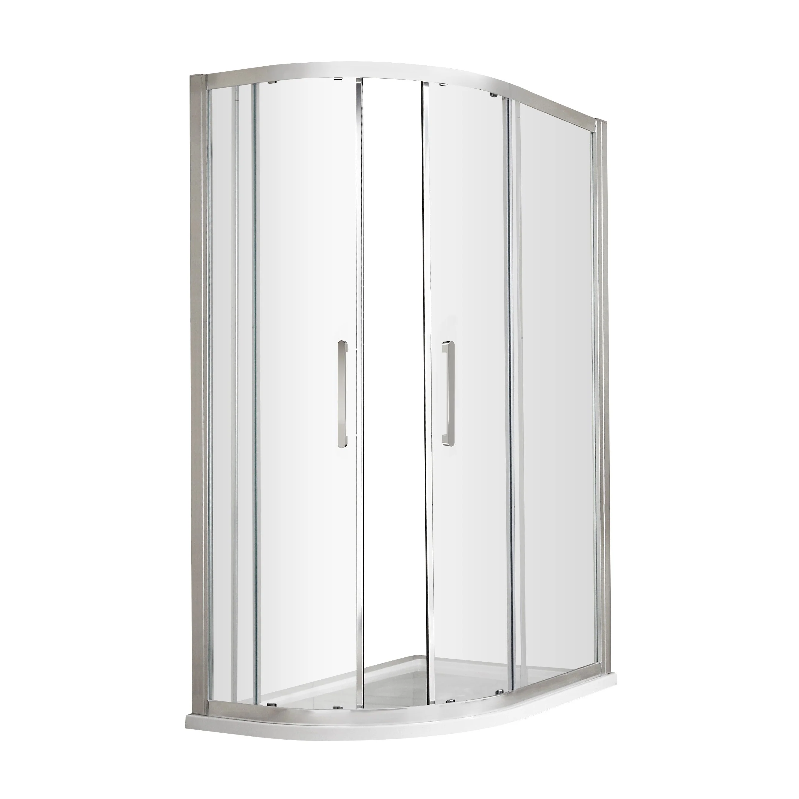 Hudson Reed Apex 8mm Glass 1200 x 900mm Offset Quadrant - Polished Chrome
