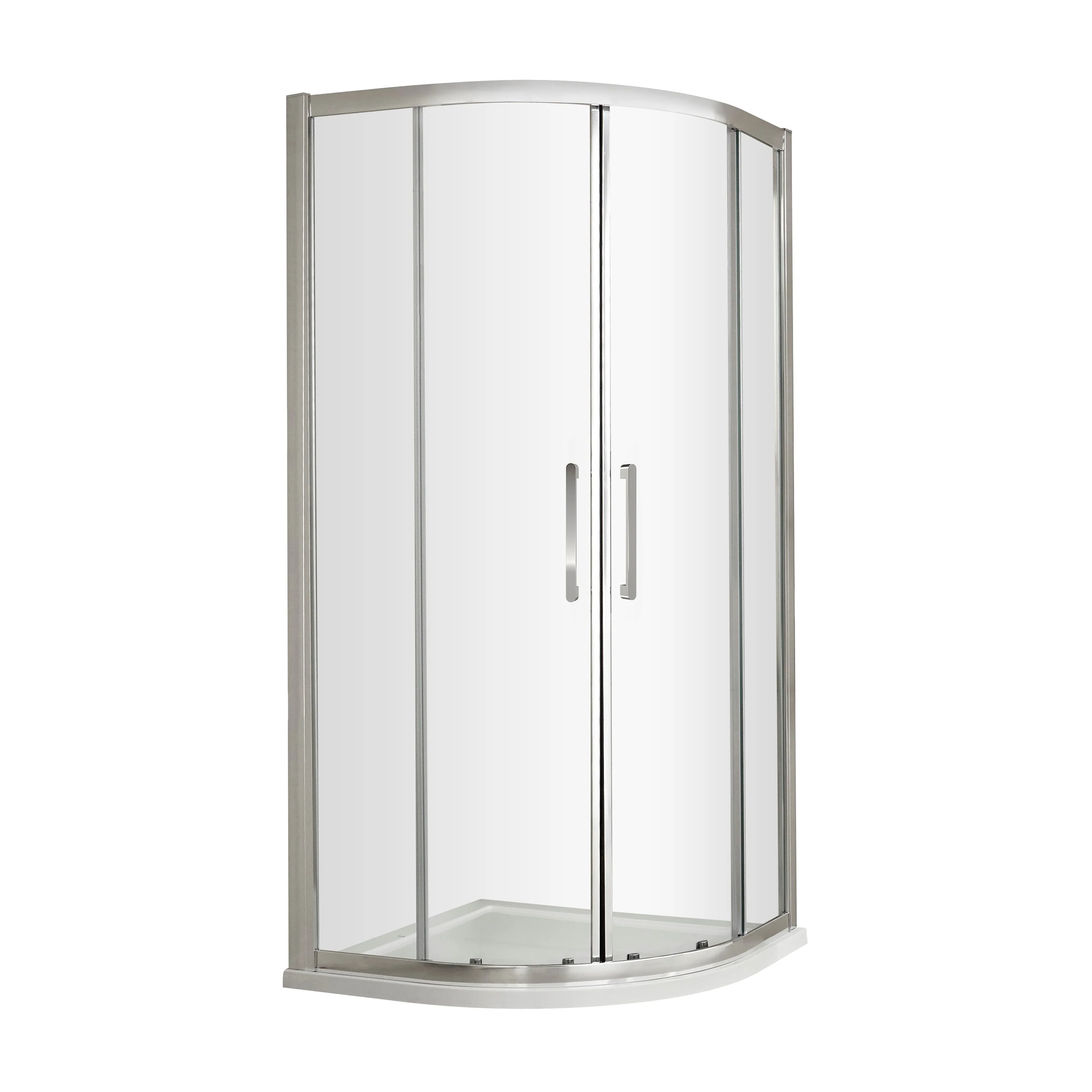 Hudson Reed Apex 8mm Glass 900mm Quadrant - Polished Chrome