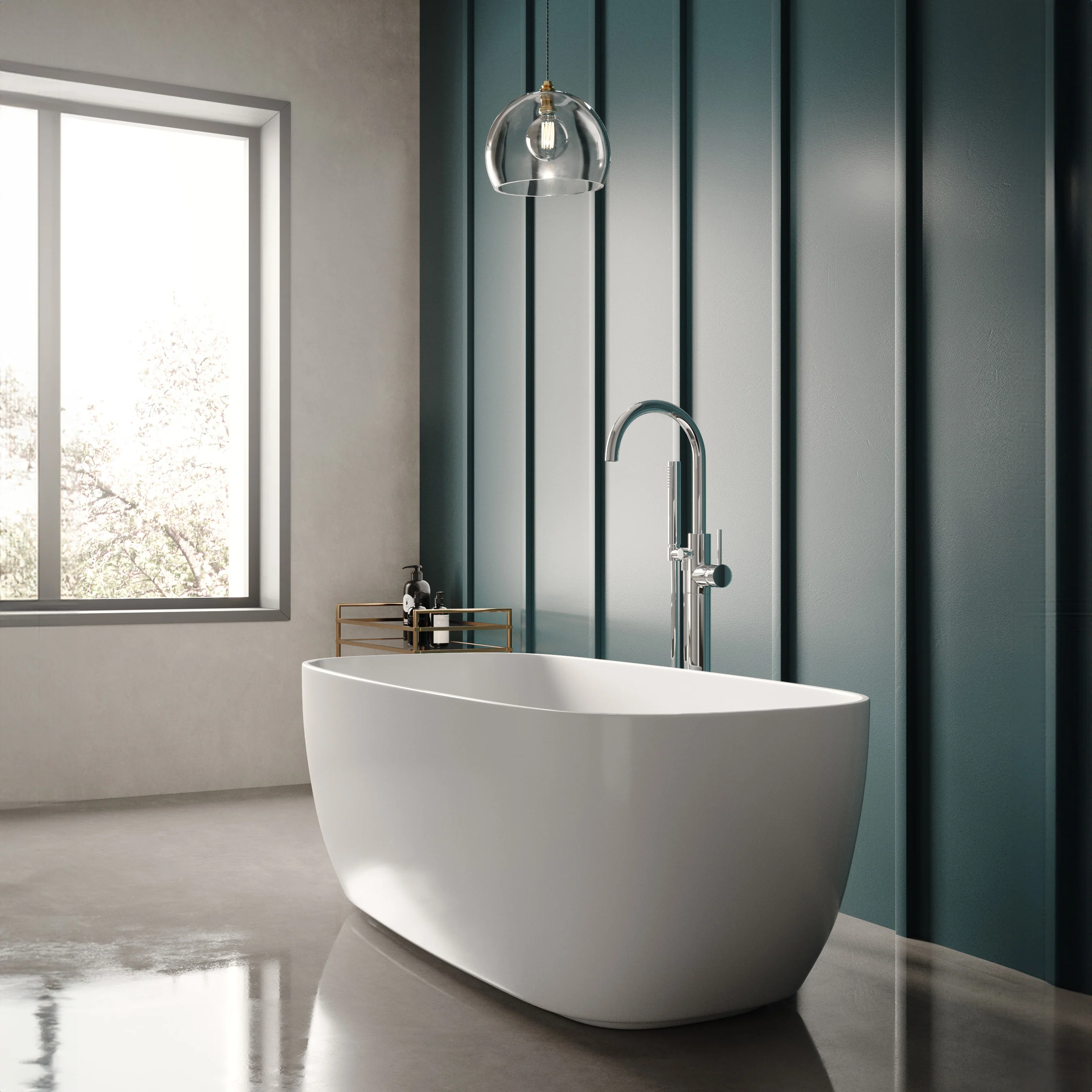Hudson Reed Bella Freestanding Bath - White