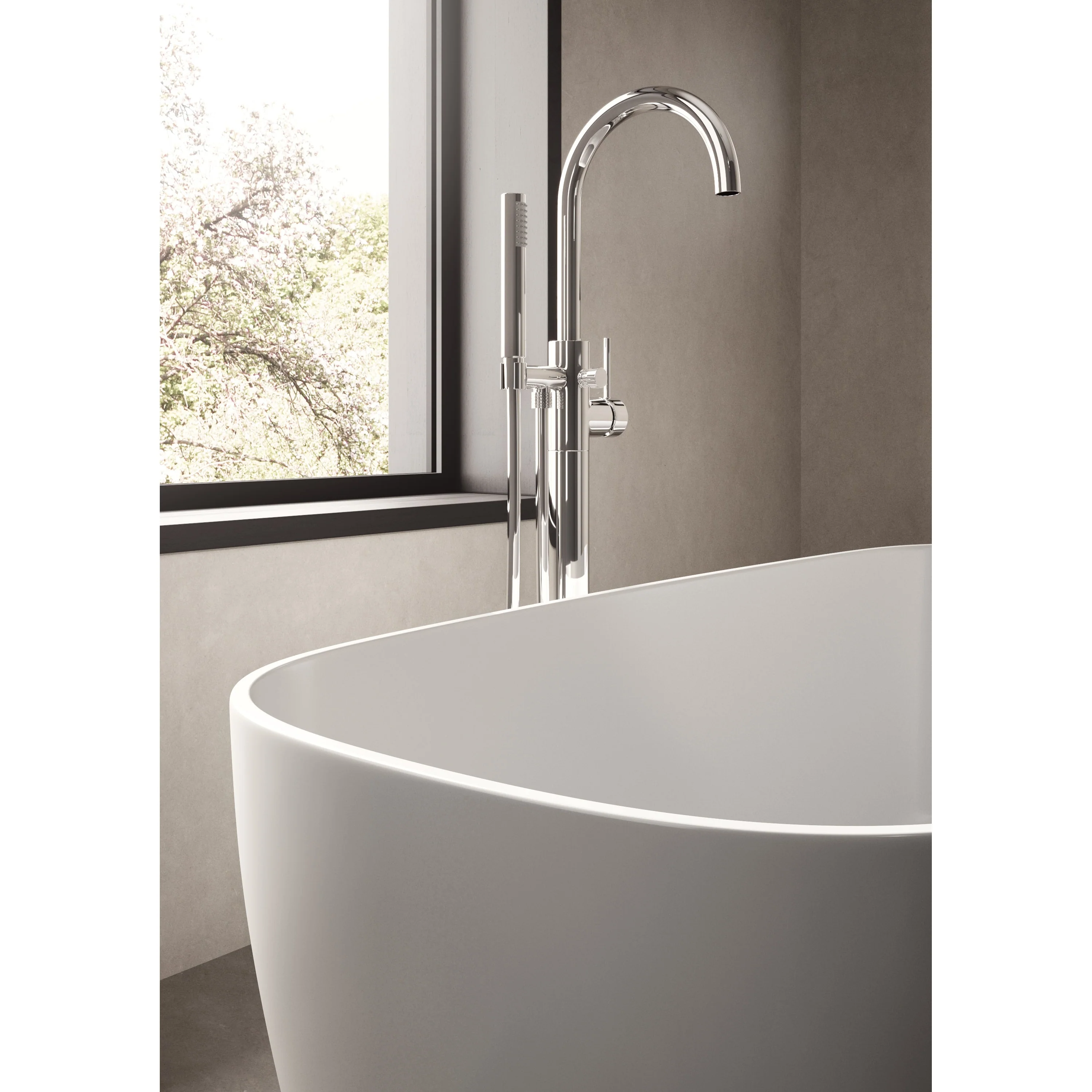 Hudson Reed Bella Freestanding Bath - White - Image 3