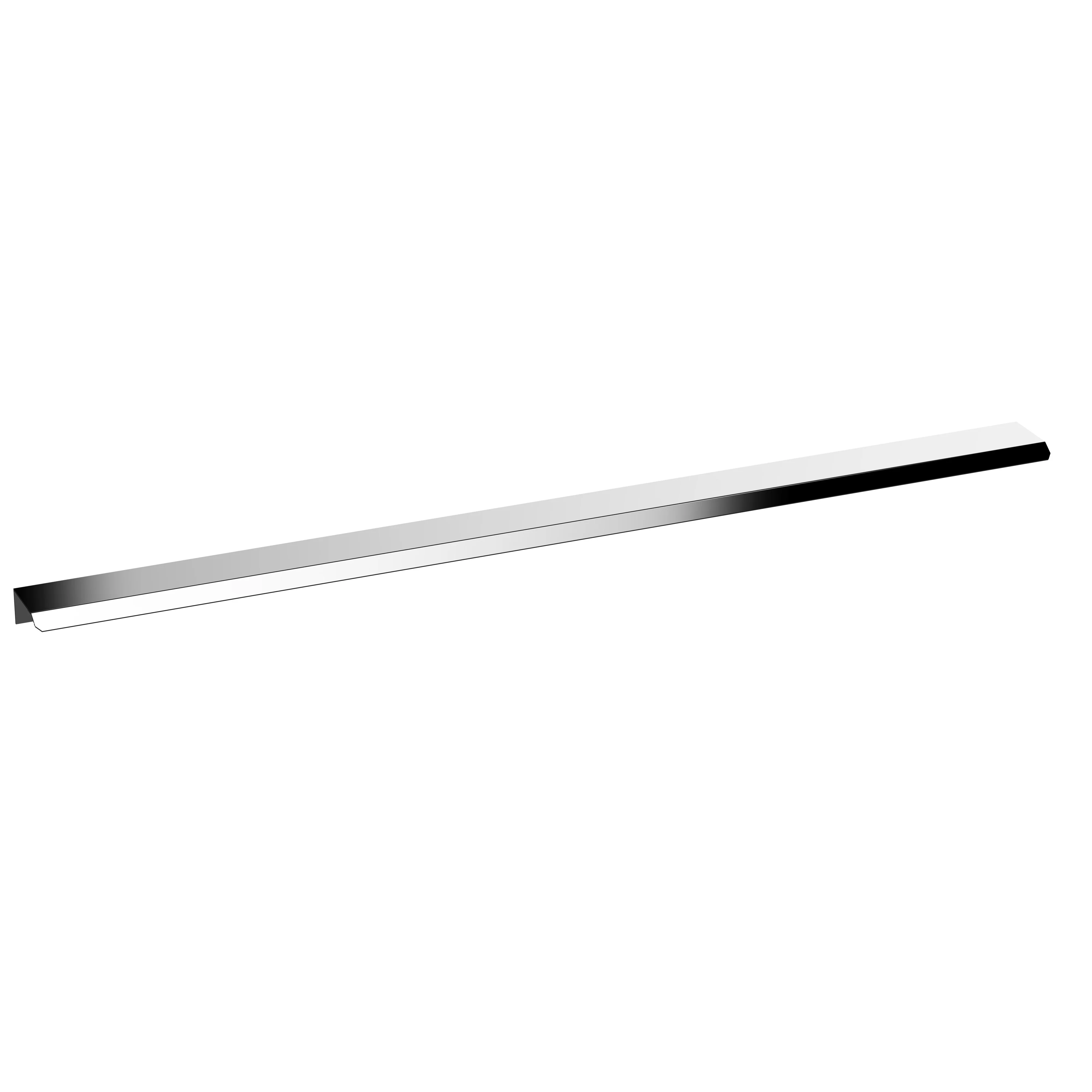 Nuie Slimline Finger Pull Handle 500mm (320mm centre) - Chrome