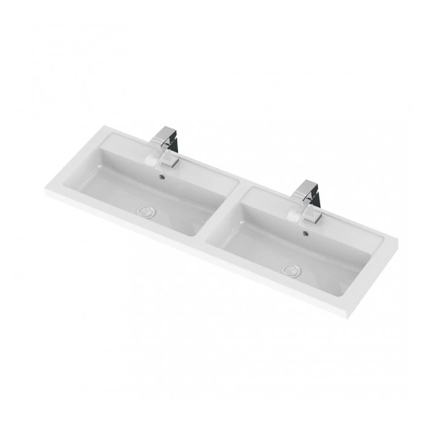 Hudson Reed Fusion Wall Hung Vanity Unit & Polymarble Basin 1200mm (4 Door) - Charcoal Black - Image 2