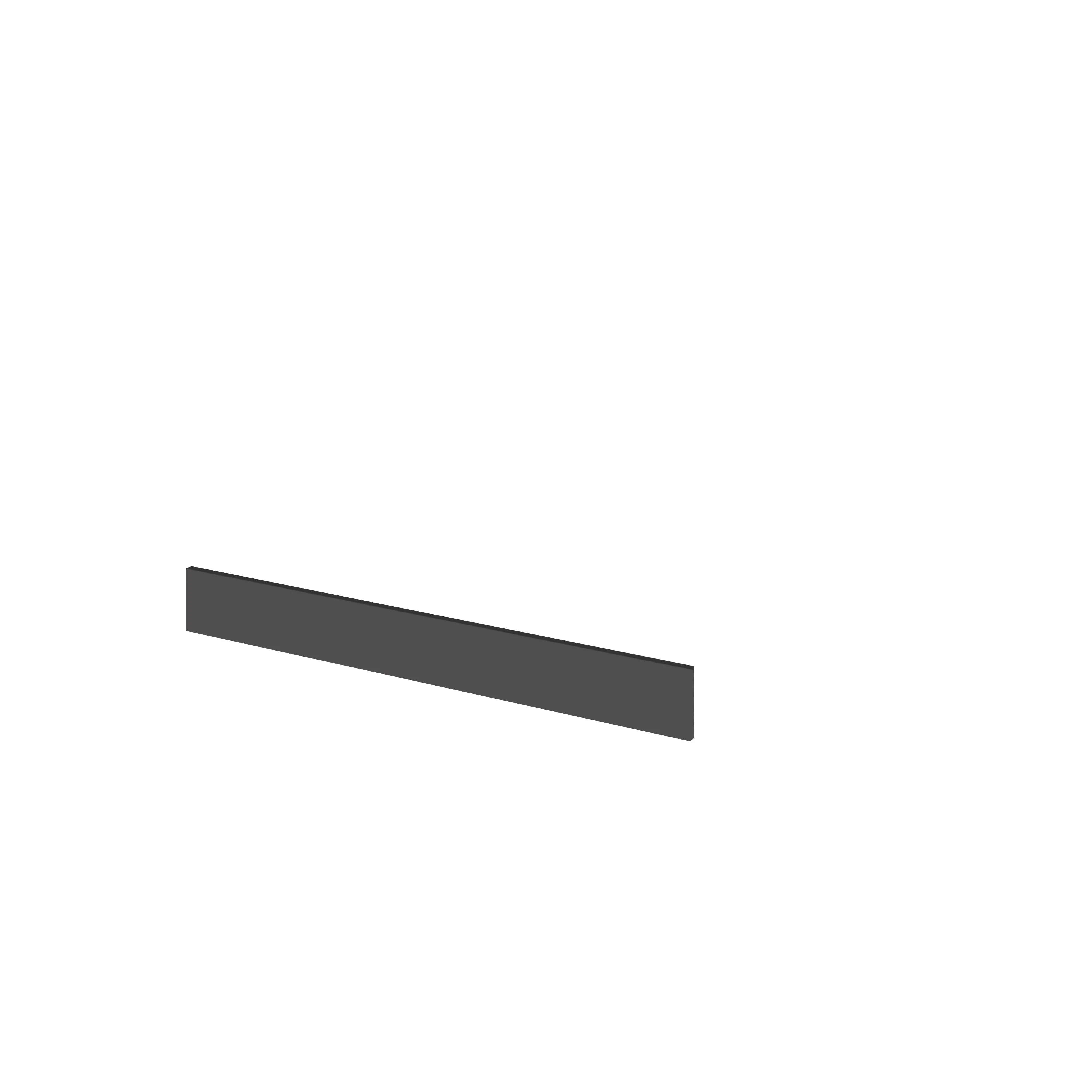 Hudson Reed Fusion 1250mm Plinth - Gloss Grey