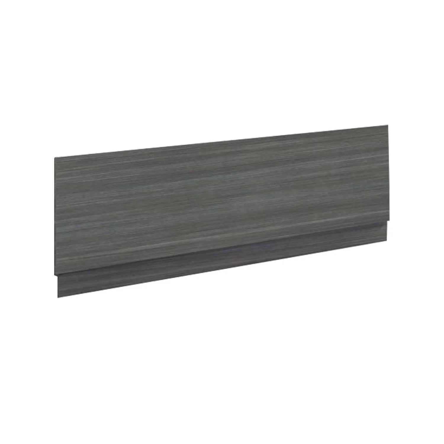 Hudson Reed Fusion 1700mm Bath Front Panel & Plinth - Anthracite Woodgrain