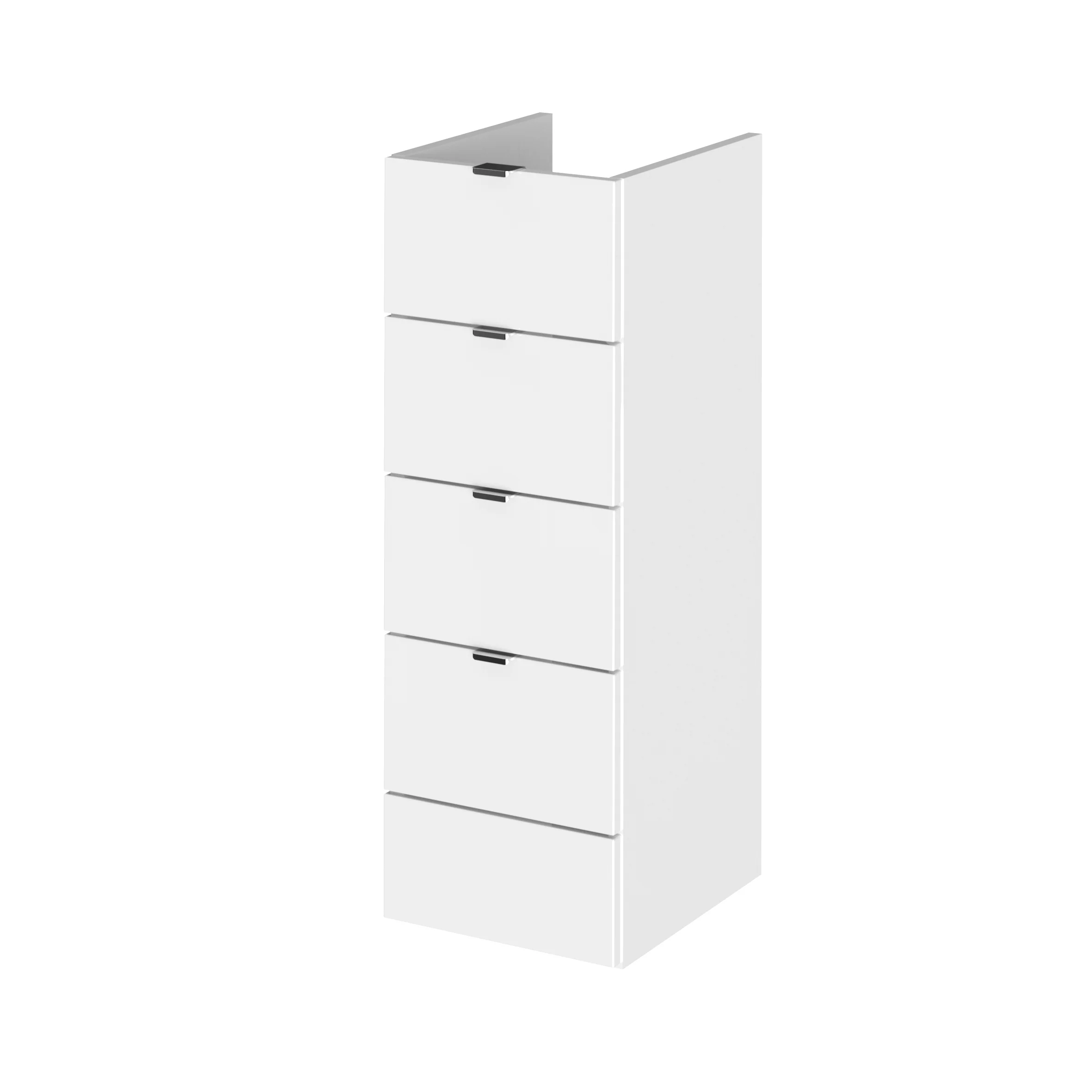 Hudson Reed Fusion 300mm Drawer Unit - Gloss White