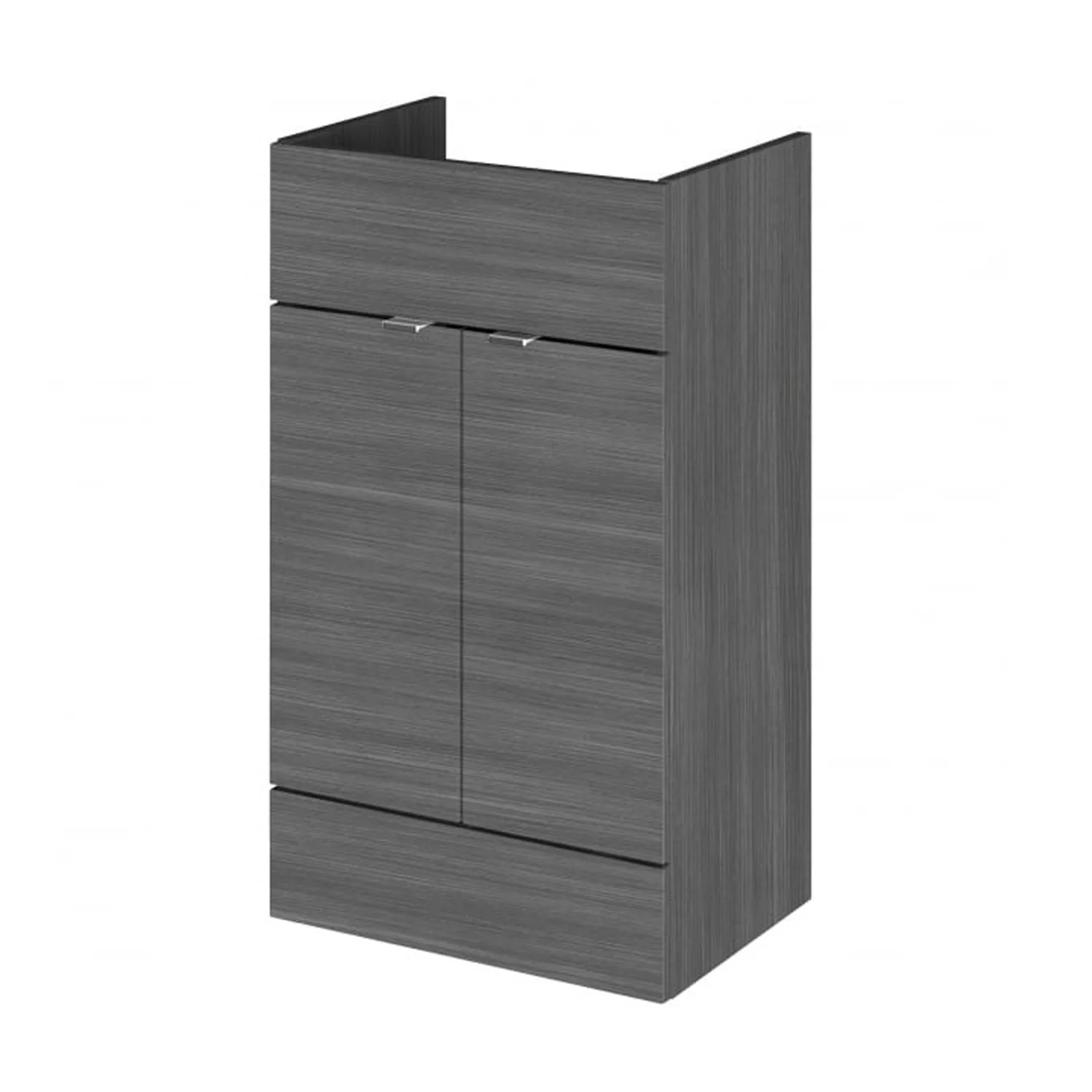 Hudson Reed Fusion 500mm Vanity Unit - Anthracite Woodgrain