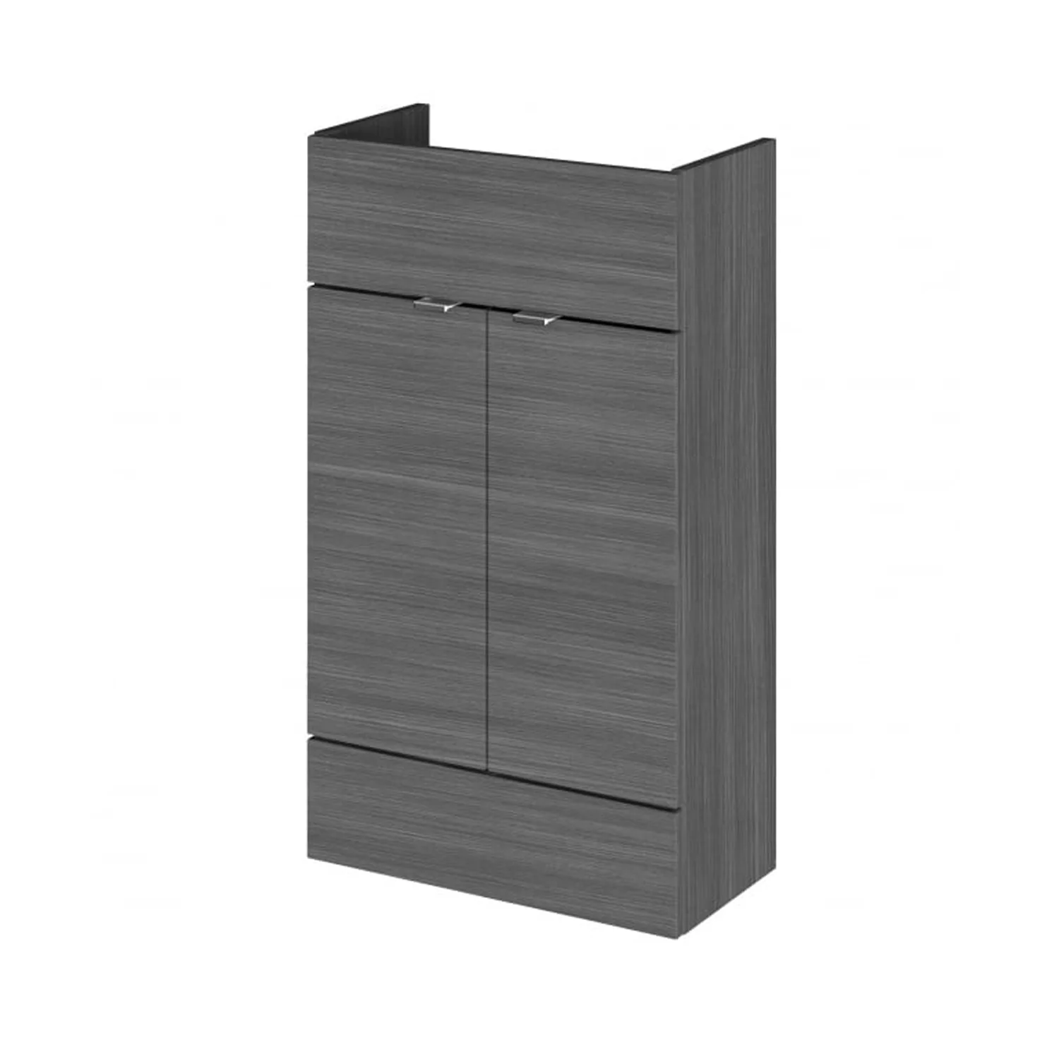 Hudson Reed Fusion 500mm Vanity Unit - Compact - Anthracite Woodgrain