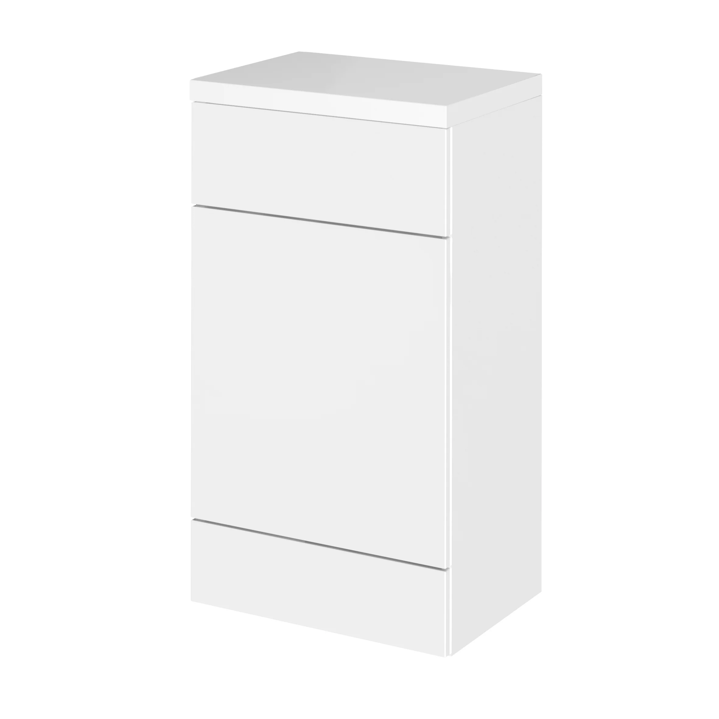 Hudson Reed Fusion WC Unit & White-Top 500mm  - Gloss White